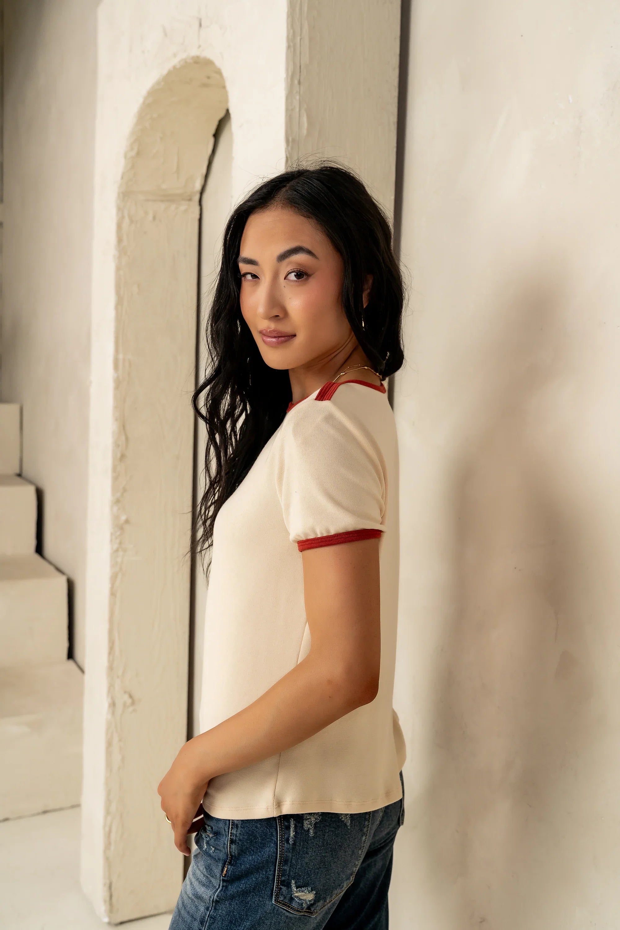 Goldie Contrast Tee