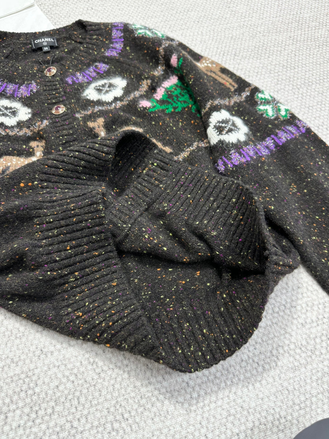 Chanel Cashmere Cardigan Brown #334446