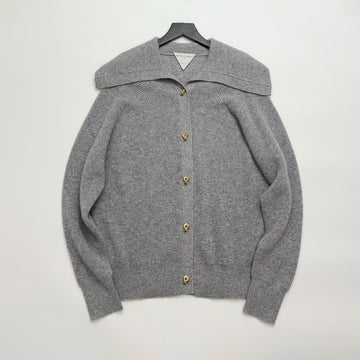 Bottega Veneta Women's Solid-Color Lapel Loose-Fit Long-Sleeved Single-Breasted Cashmere Knit Cardigan Sweater For Spring. Autumn. And Winter Ngvp #2313