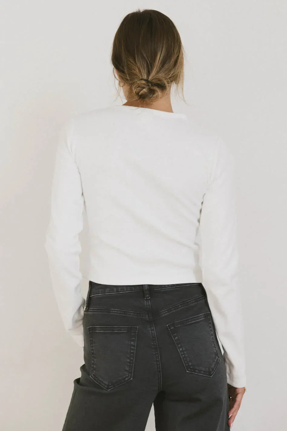 Hallie Top in Ivory