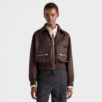 Prada Men's And Women's Spring/Fall Fashion Casual Solid Color Zipper Pocket Collared Long Sleeve Jacket #78485