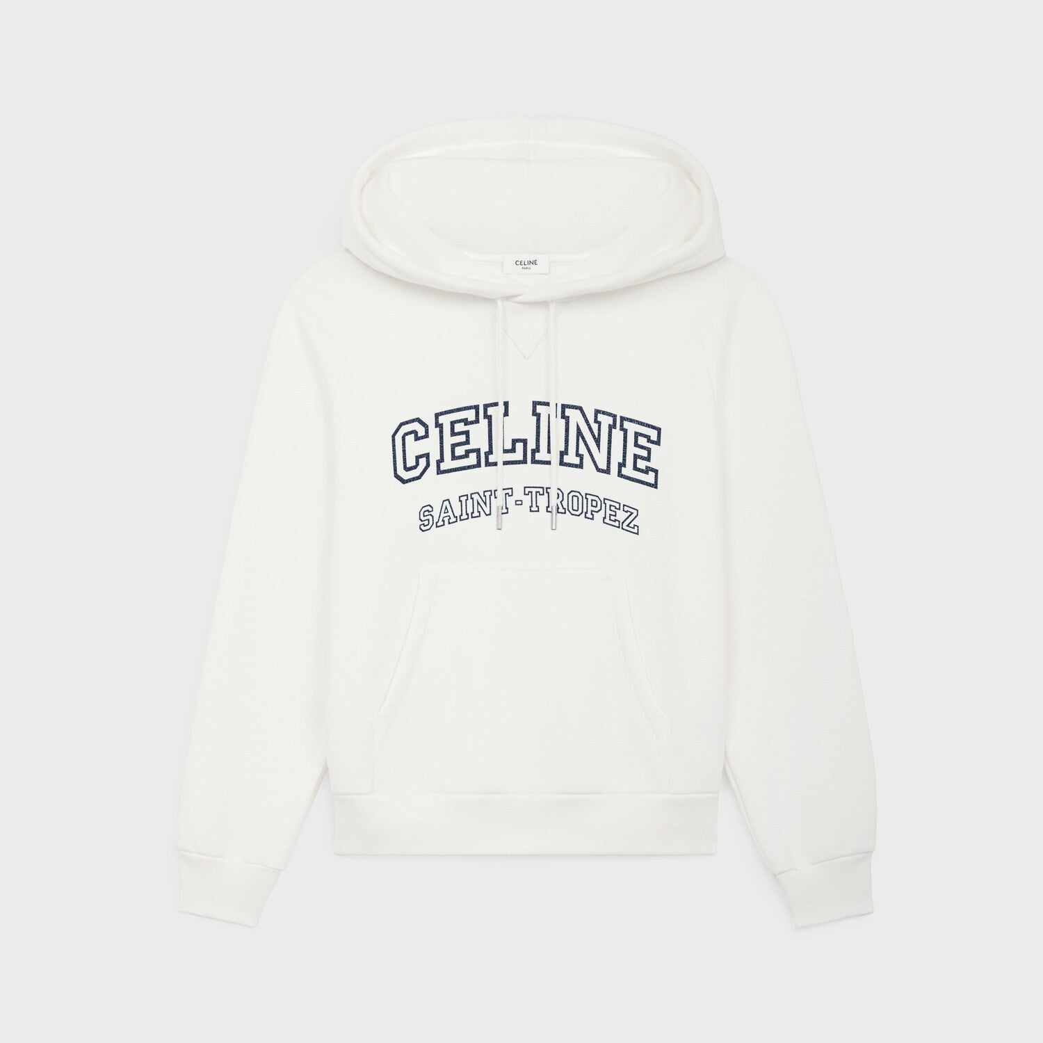 Celine Men's And Women's Spring/fall Fashion Casual Solid Color Hooded Pullover Logo Print Oversized Long Sleeve Sweatshirt #79532