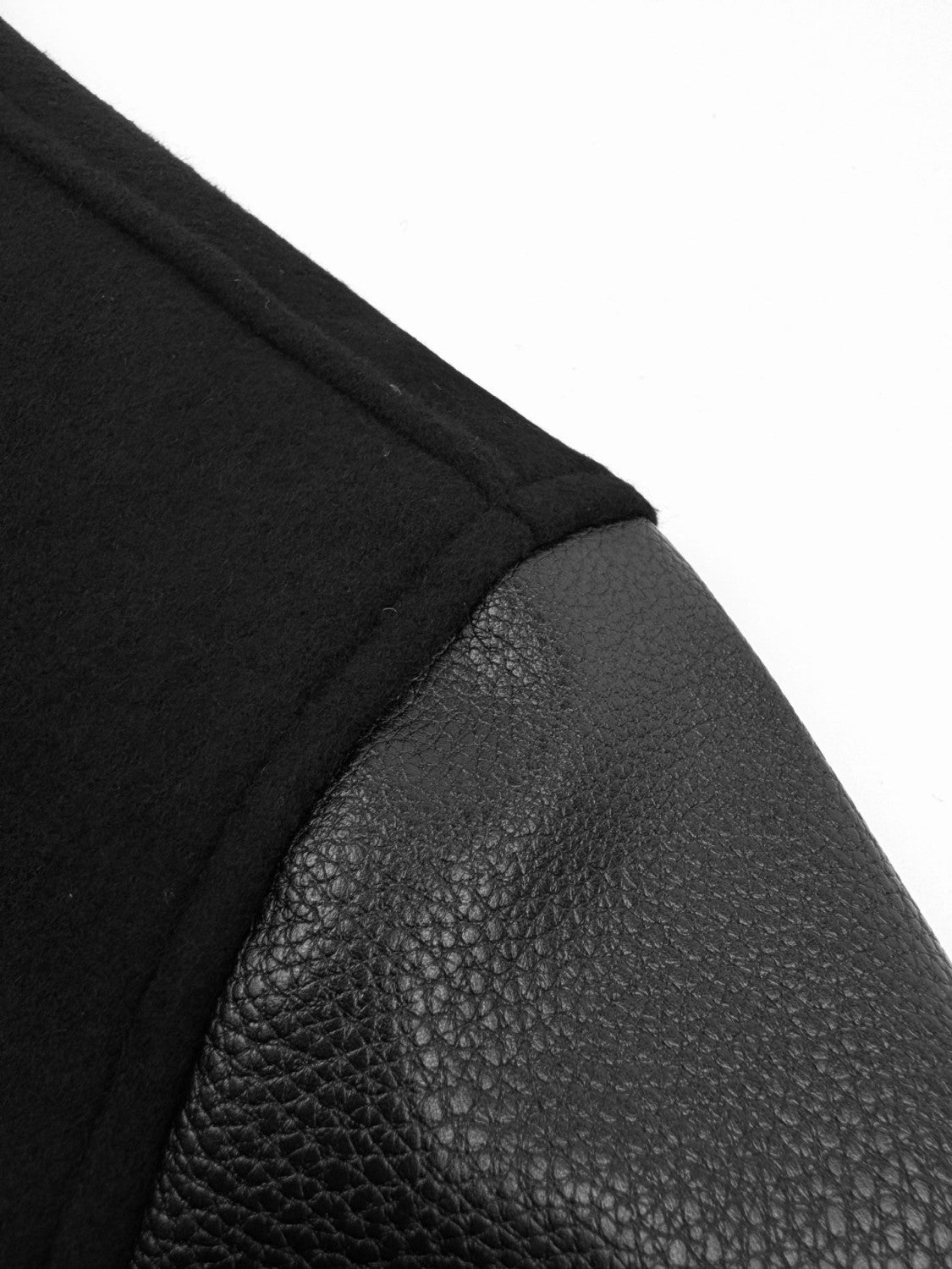 Givenchy Men's Patchwork Crew Neck Single Breasted Logo Long Sleeve Jacket Black #332271
