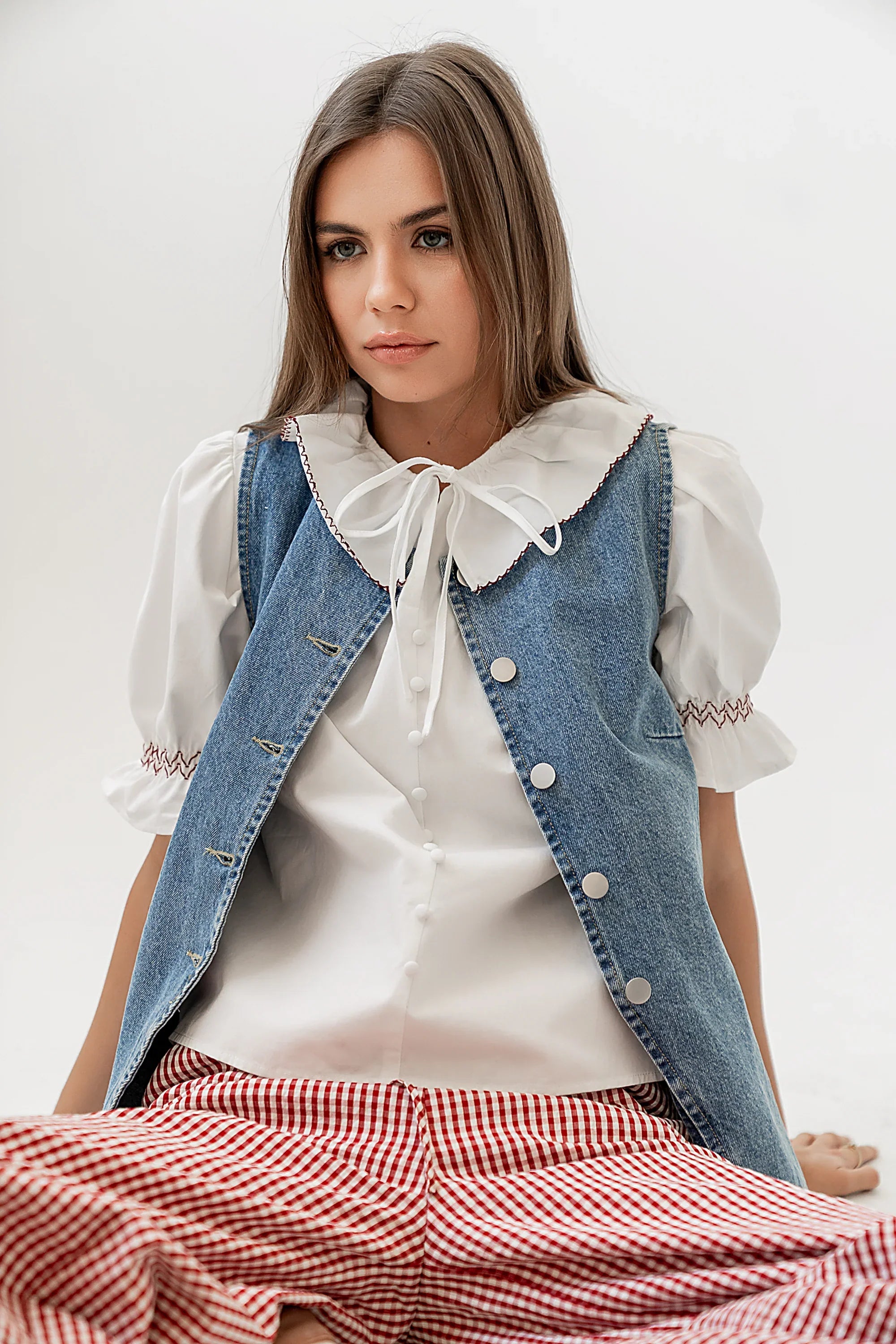 Gemma Collared Blouse