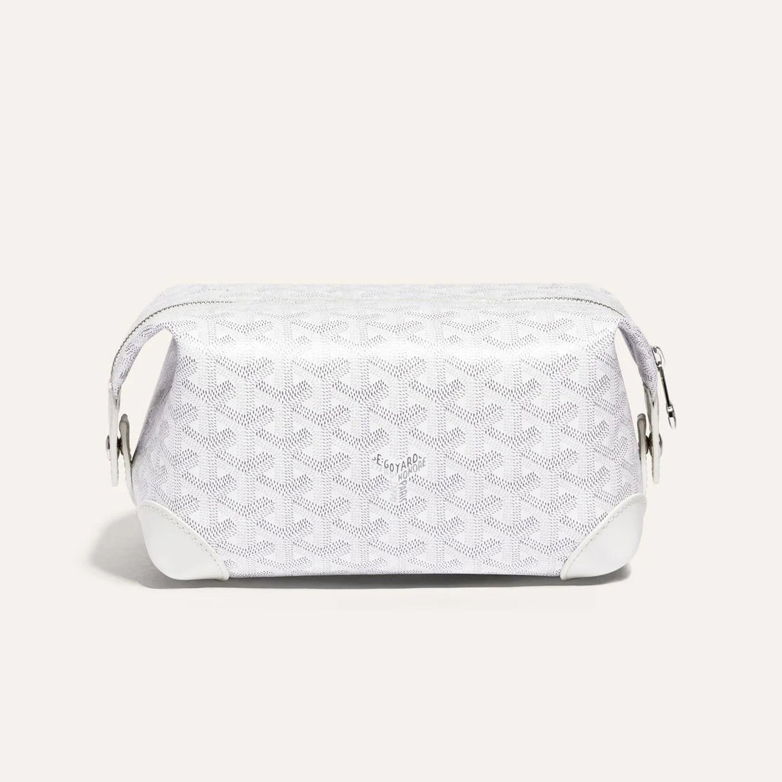 GOYARD Bowling 25 Men's and Women's Y-shaped Old-fashioned Full-print Zipper Leather Handbag Makeup Bag Bags #77132
