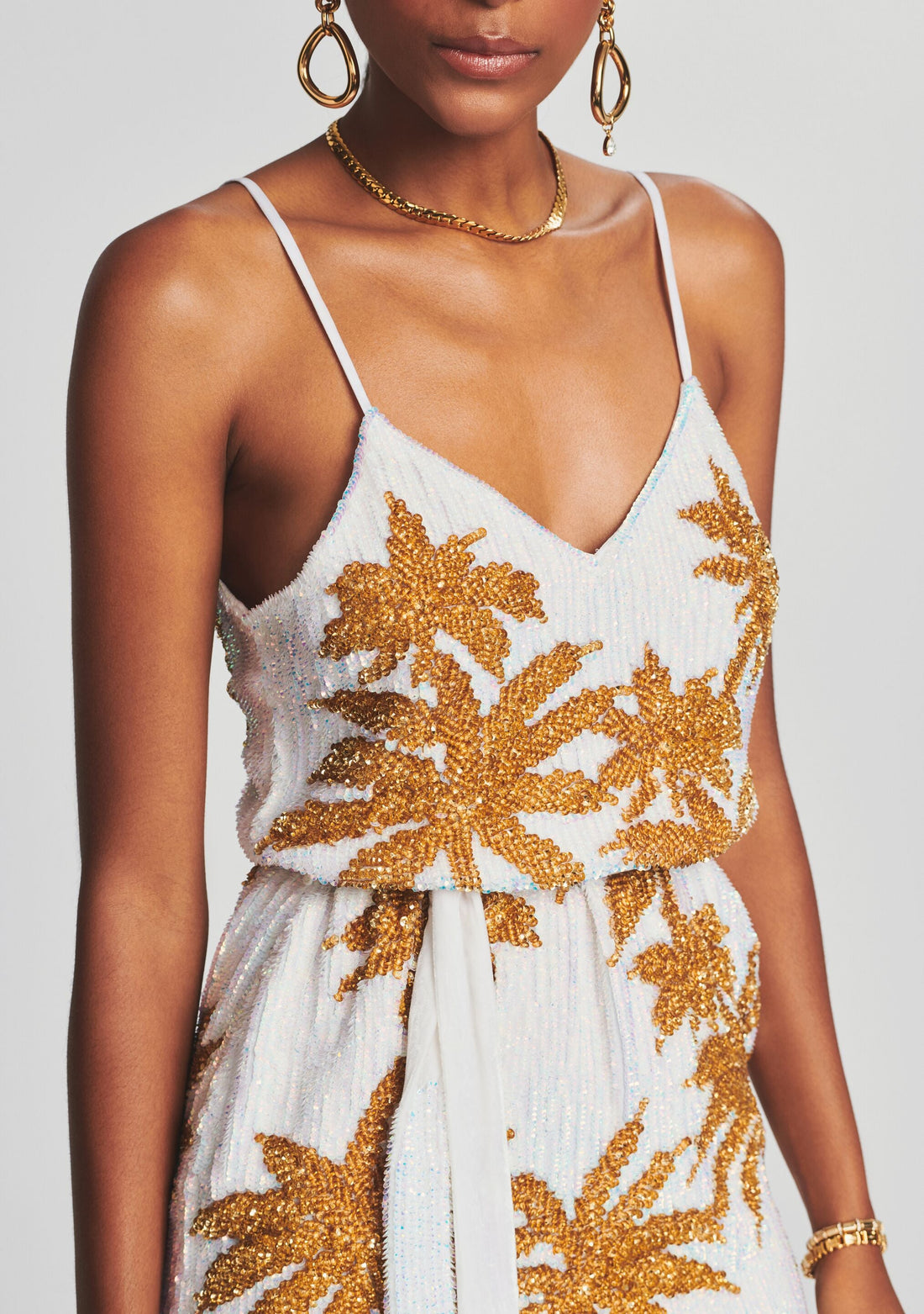 Claire Sequin Palm Dress