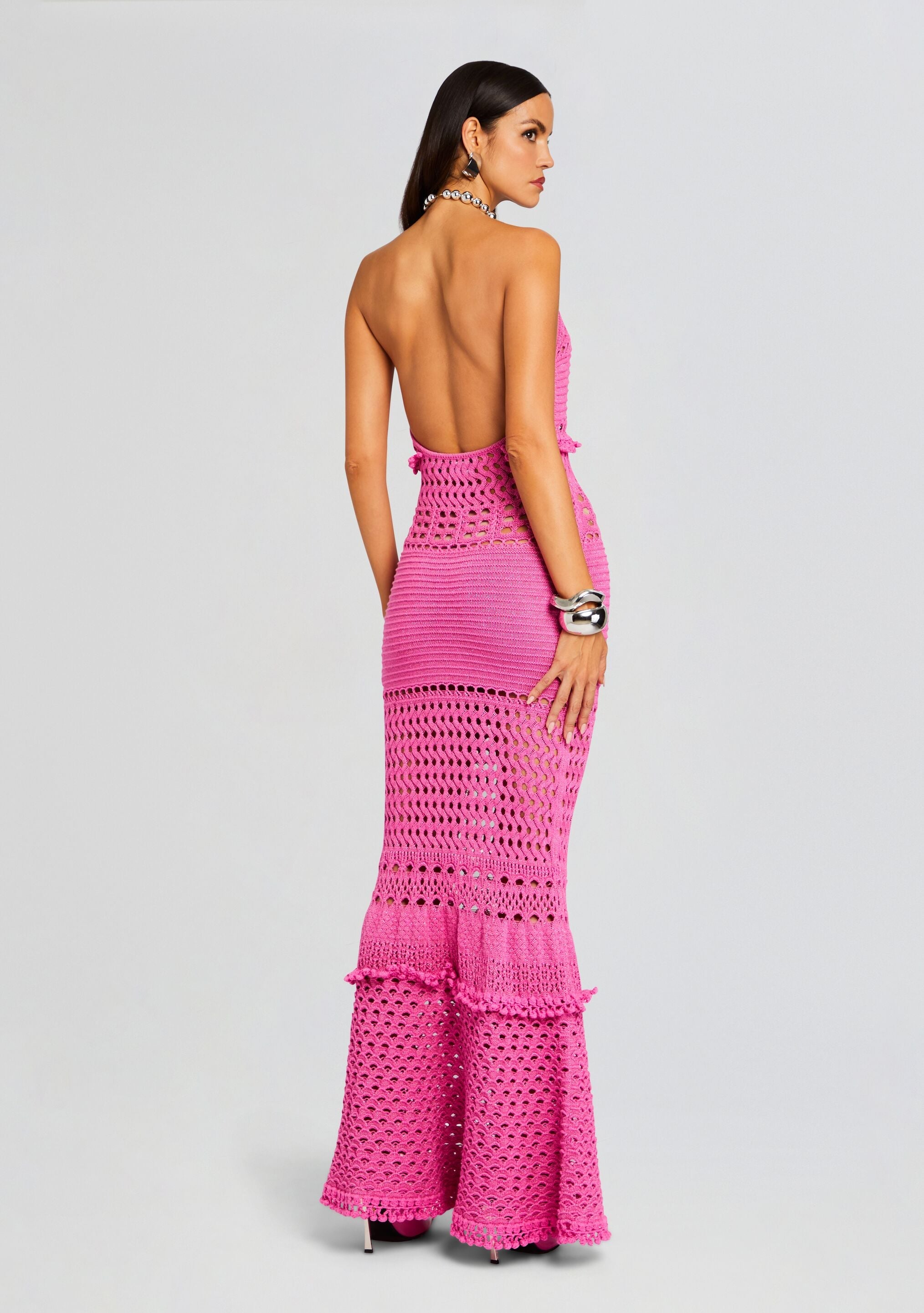 Mesa Knit Crochet Dress