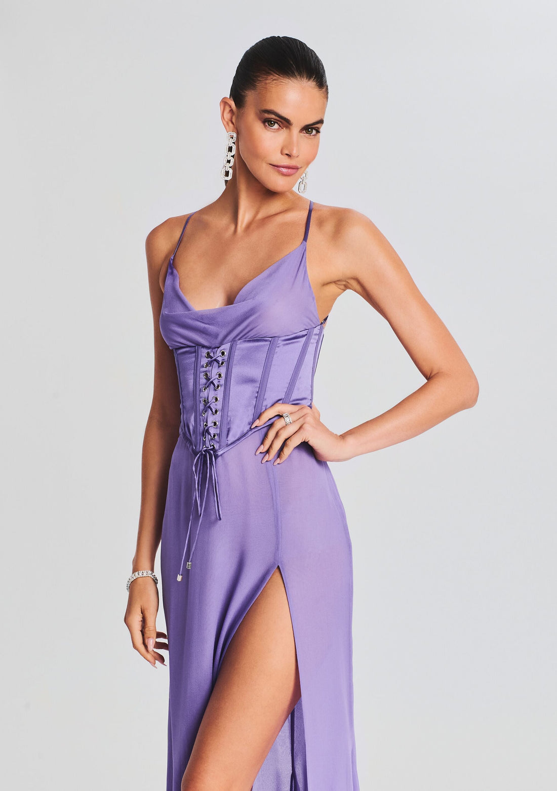 Larissa Silk Corset Dress