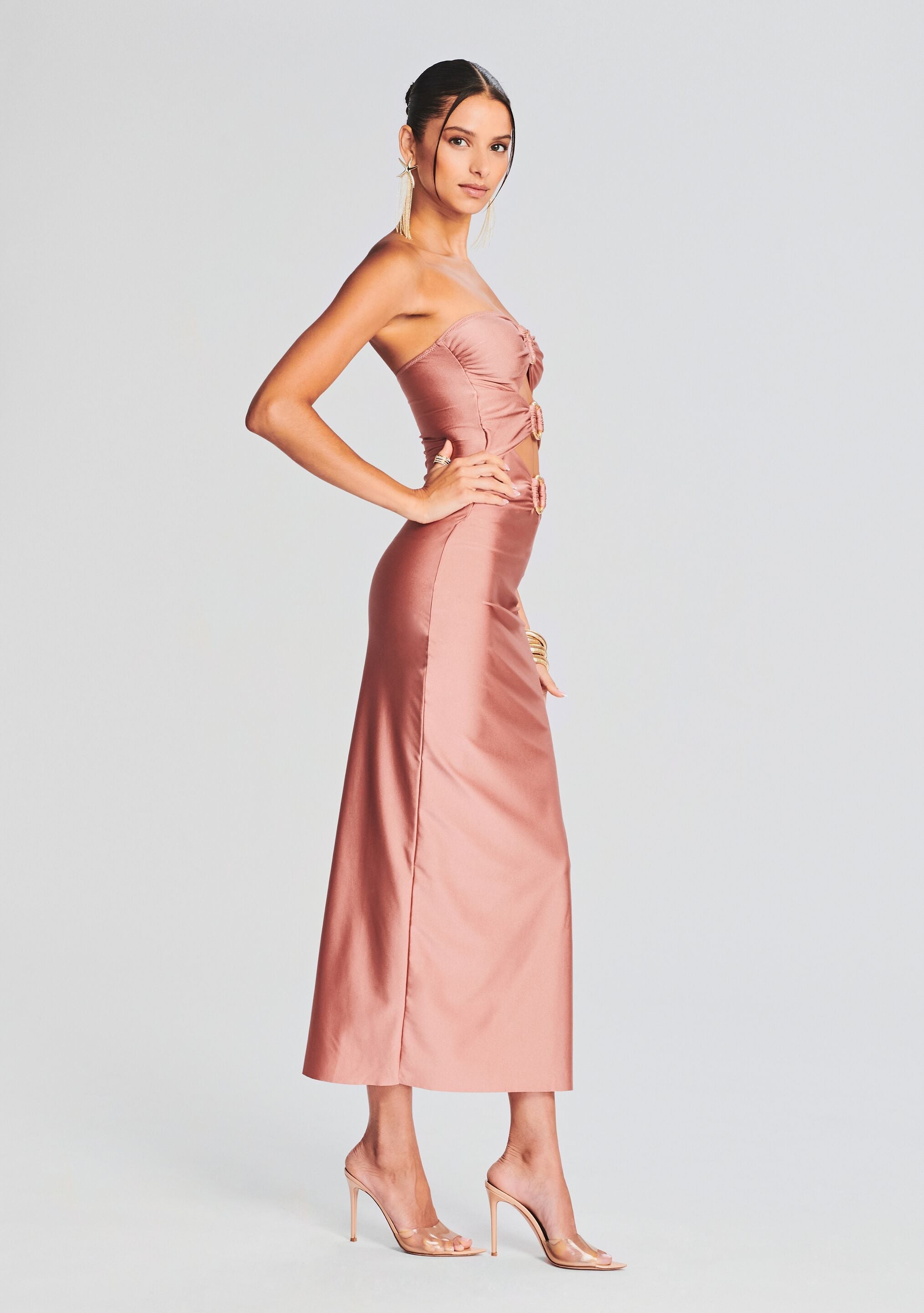 Lily Lycra Maxi Dress