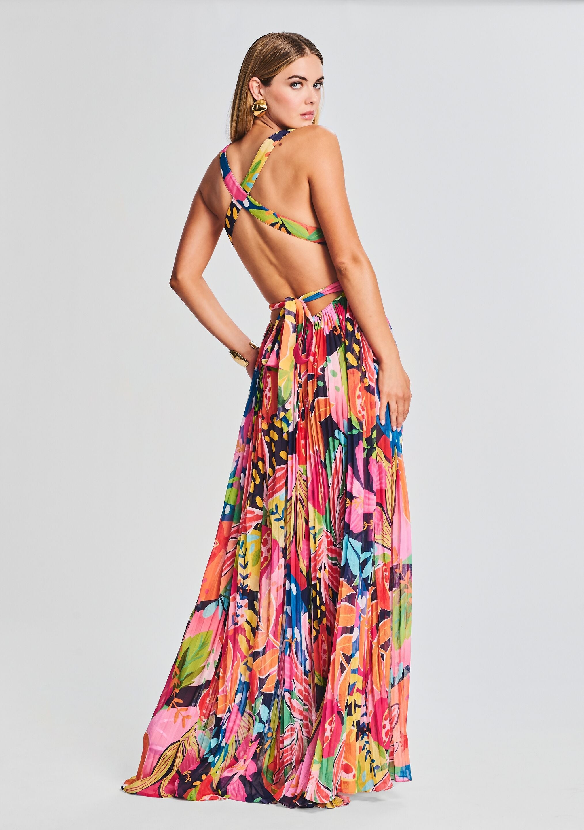Plum Cut Out Maxi Dress