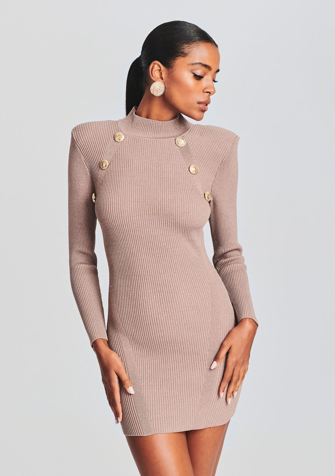 Aislinn Metallic Knit Dress