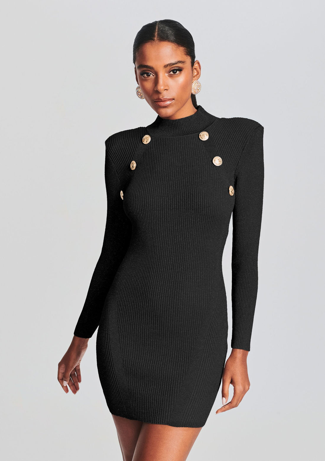 Aislinn Metallic Knit Dress