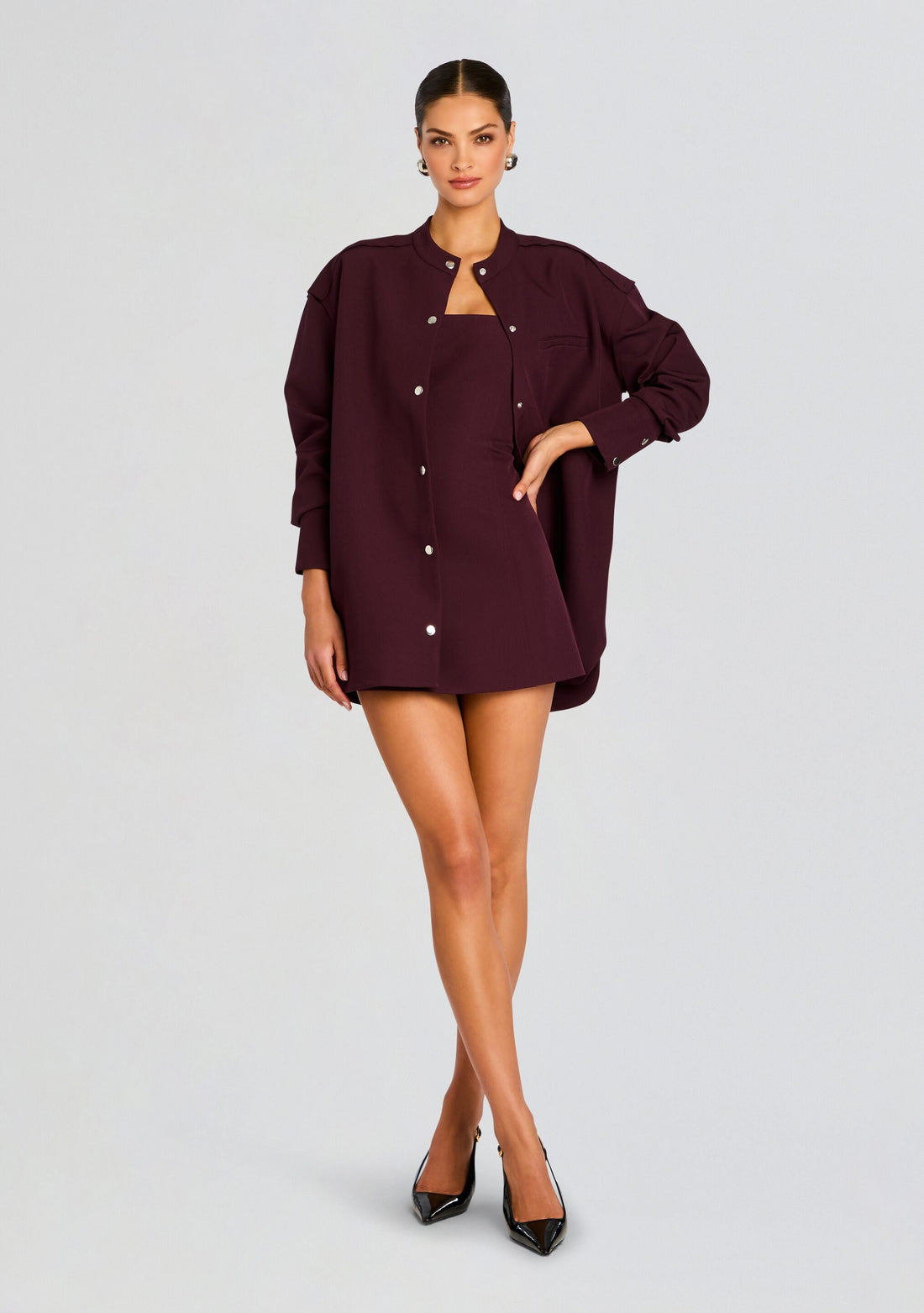 Poppi Heavy Crepe Strapless Mini Dress