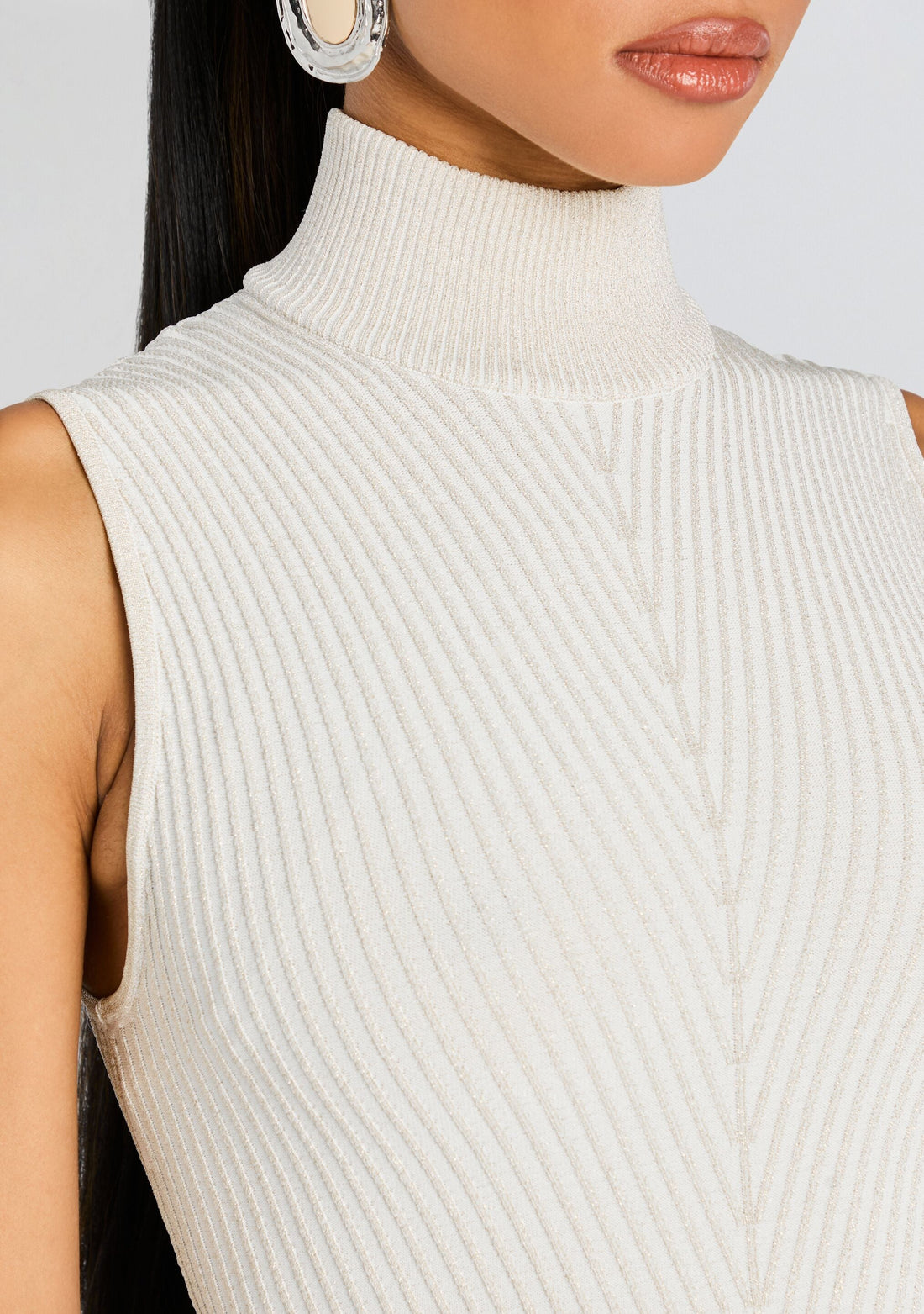 Skylar Metallic Knit Dress