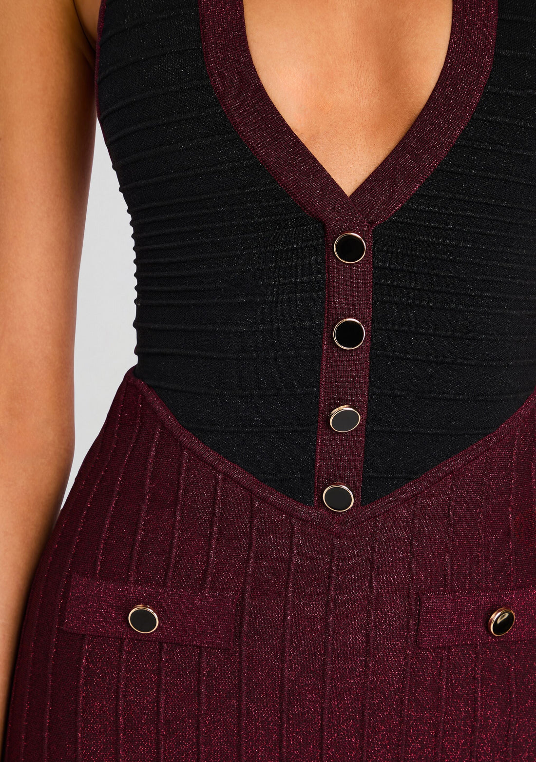 Eris Metallic Knit Dress