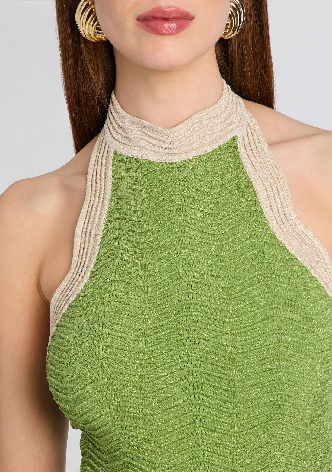 Pascal Metallic Rib Knit Dress