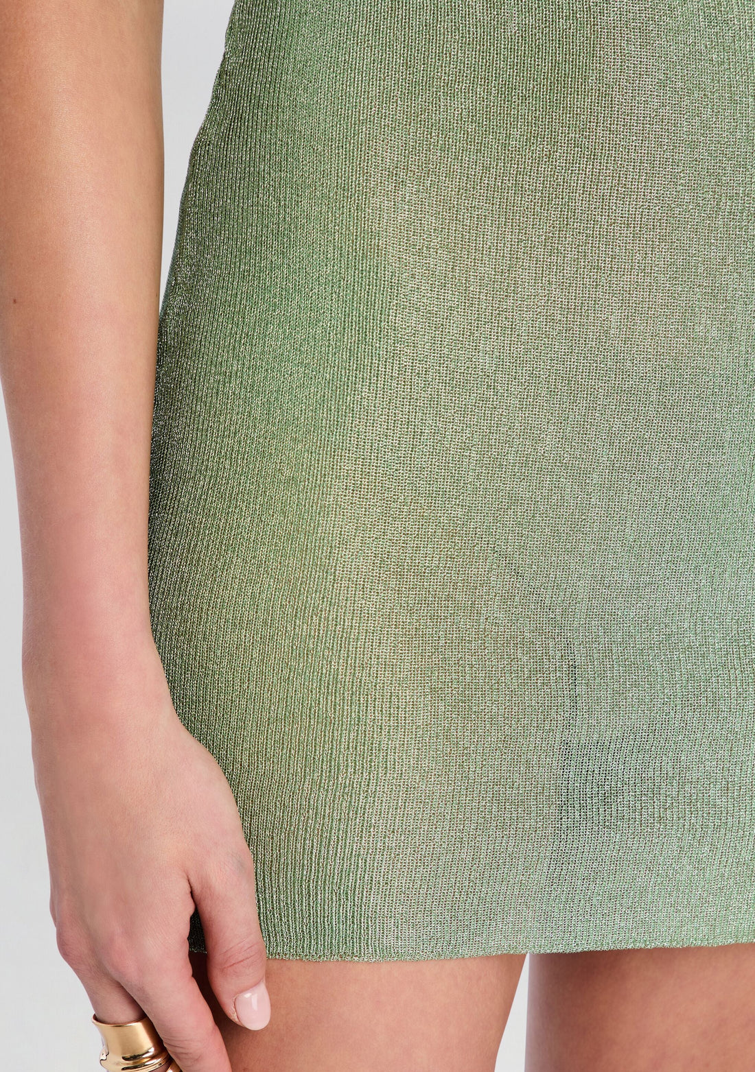 Benni Metallic Knit Mini Dress