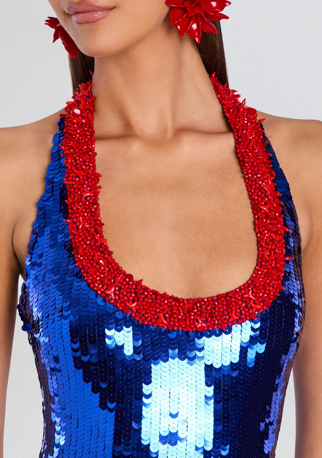 Lunexa Sequin Embroidered Dress