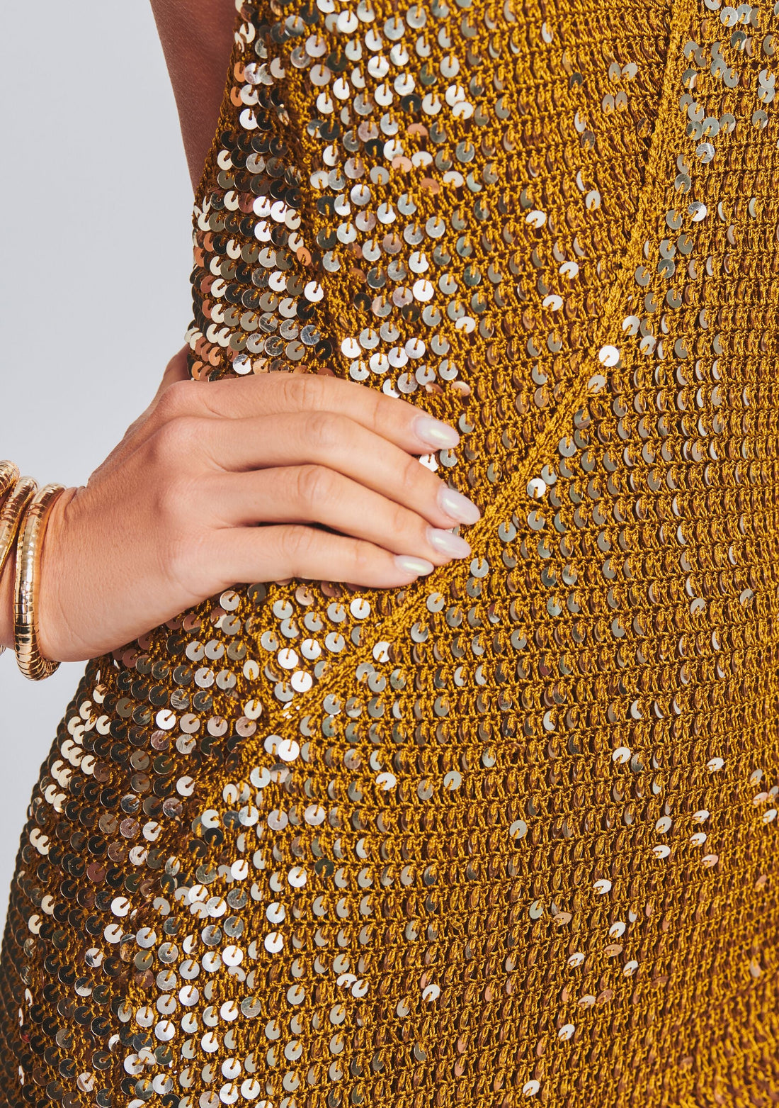 Broadway Sequin Crochet Dress