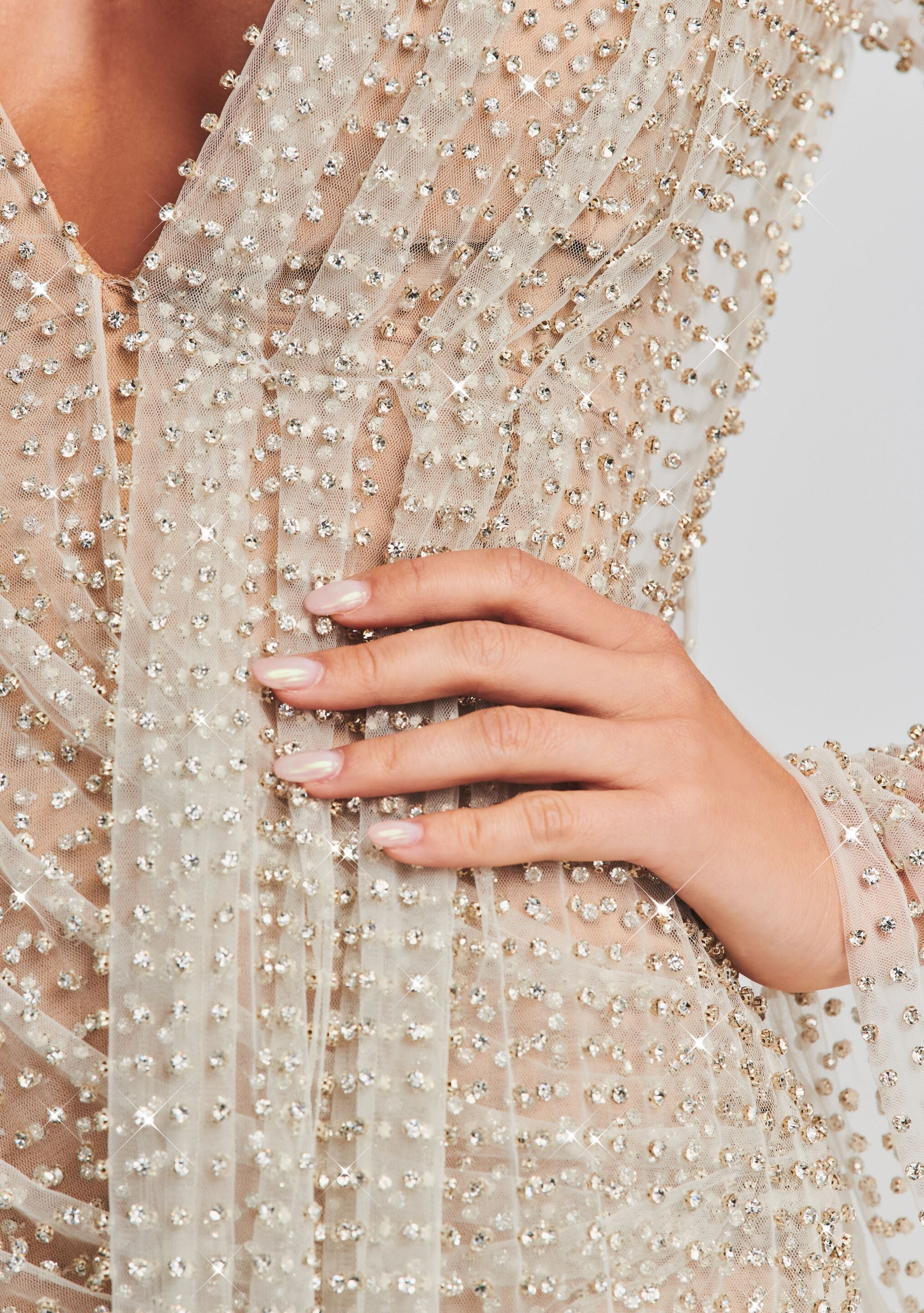 Opal Crystal Embellished Dress
