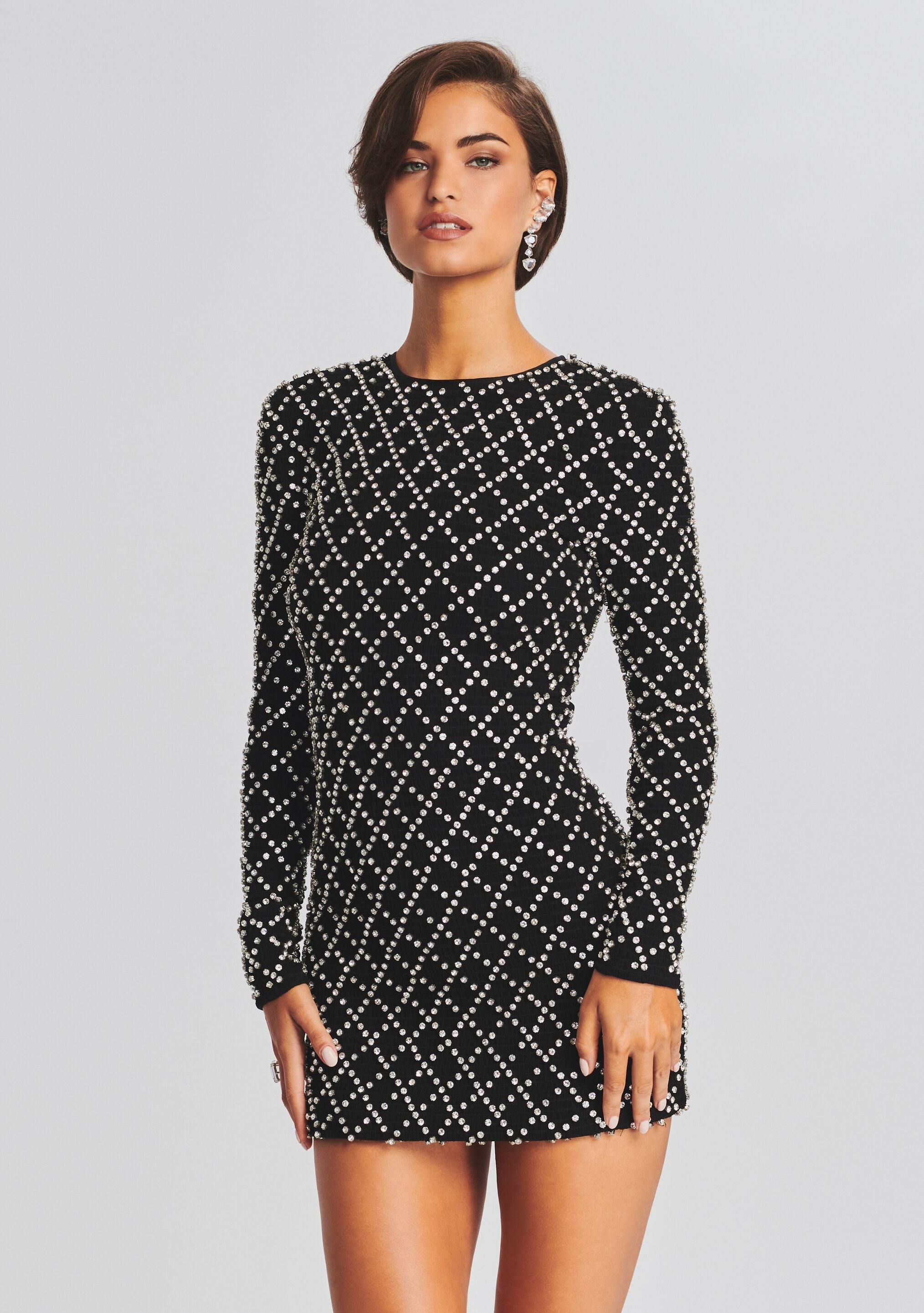 Harlowe Embellished Chiffon Dress