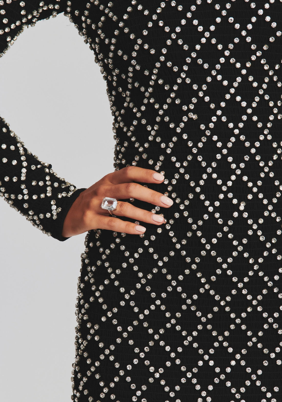 Harlowe Embellished Chiffon Dress