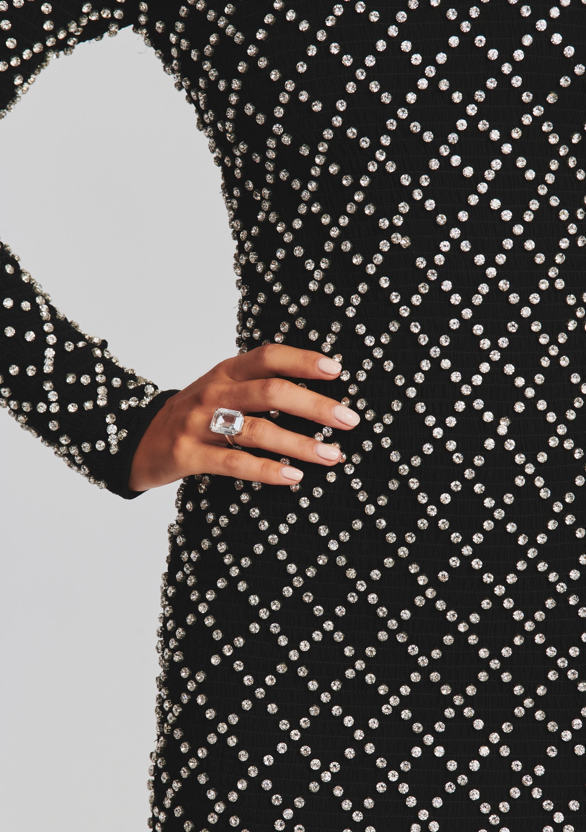 Harlowe Embellished Chiffon Dress