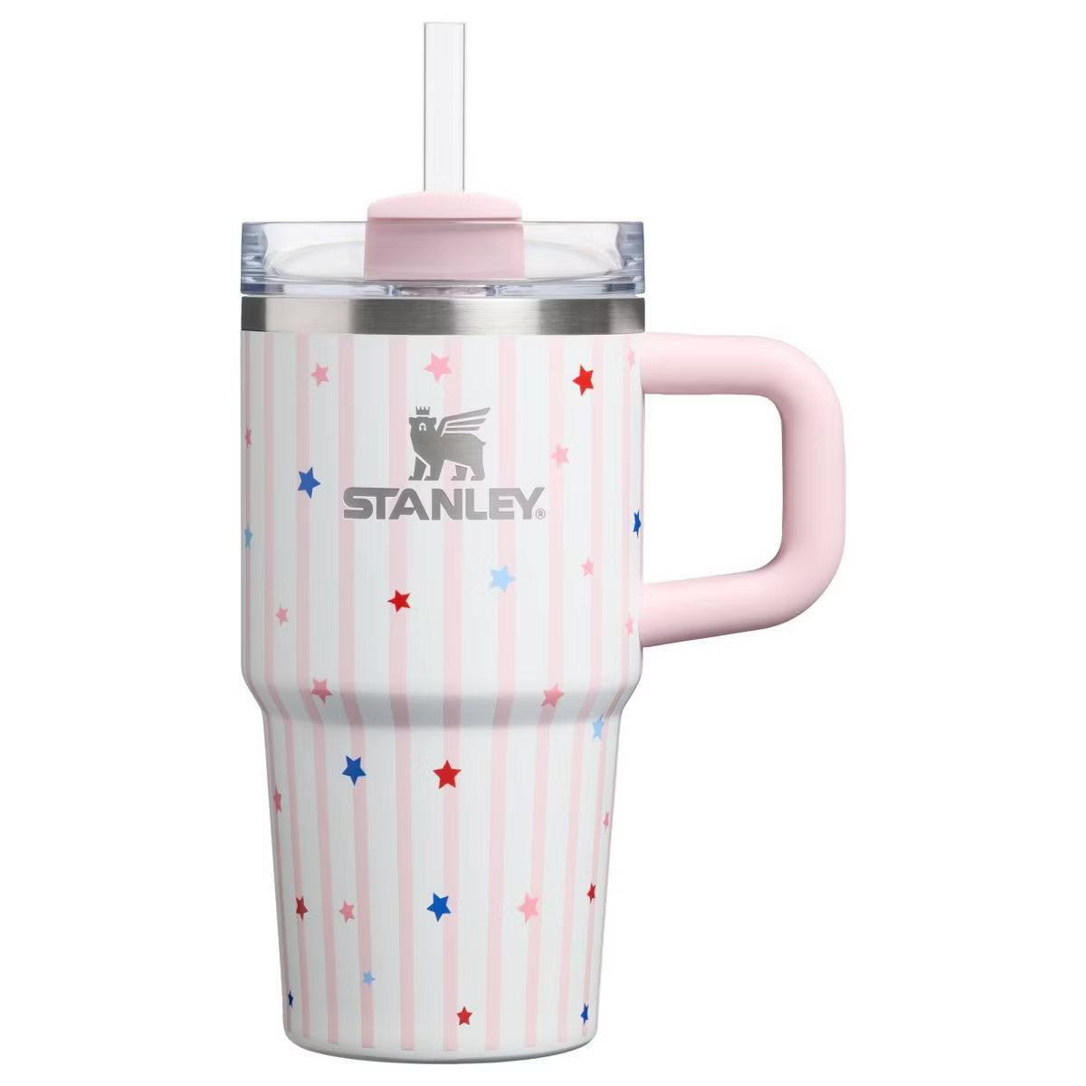 Stanley 20 oz Stainless Steel H2.0 FlowState Quencher Tumbler Blue Starry Stripes