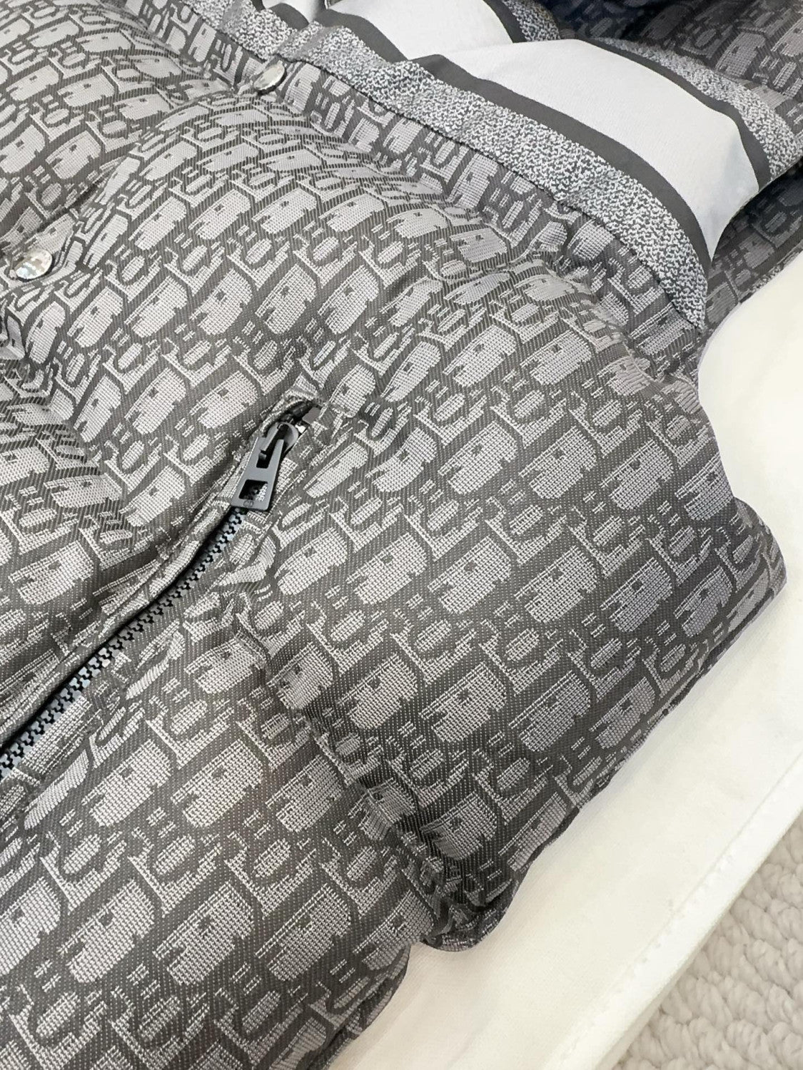 Dior 25FW Oblique Jacquard Ski Series Cotton Vest Back Logo Jacquard Webbing #333043