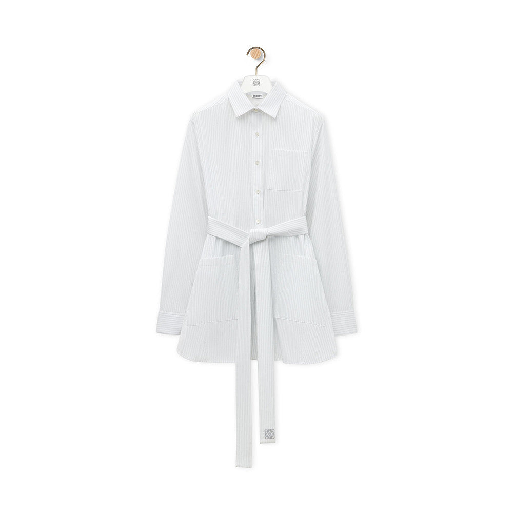 Loewe Belted Blouse in Cotton #315560