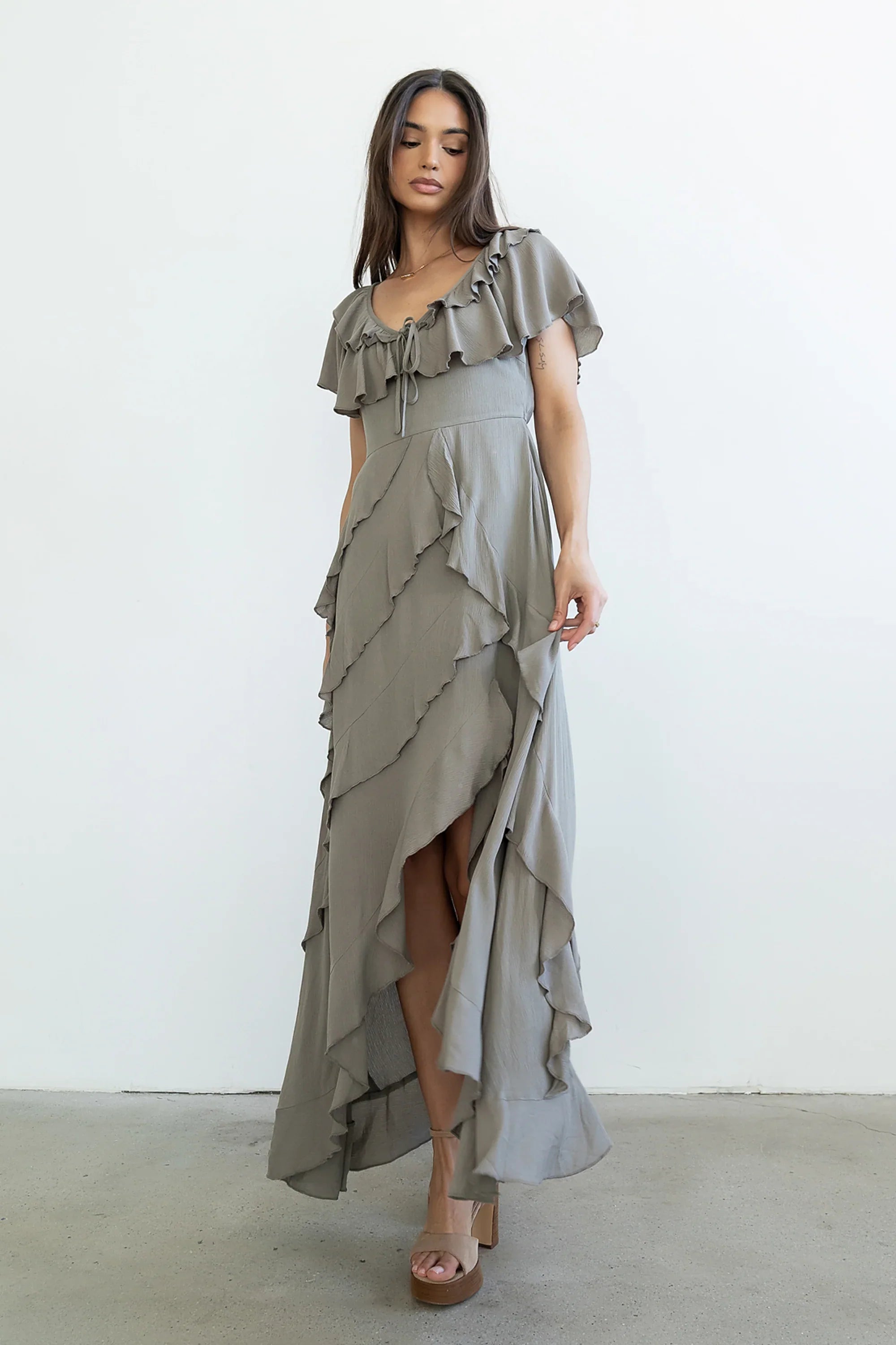 Kora Ruffle Maxi Dress