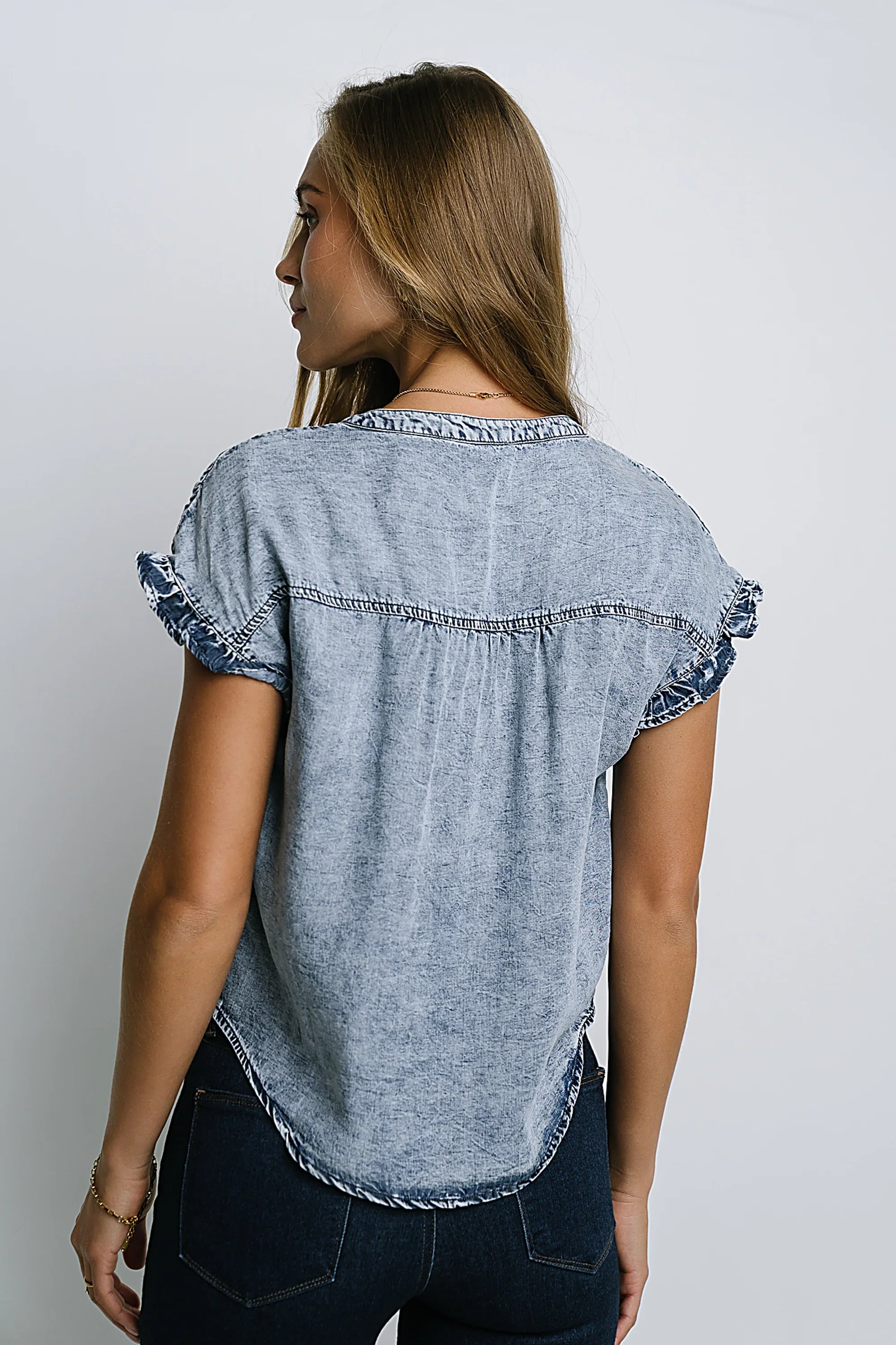 Brecklyn Denim Button Up