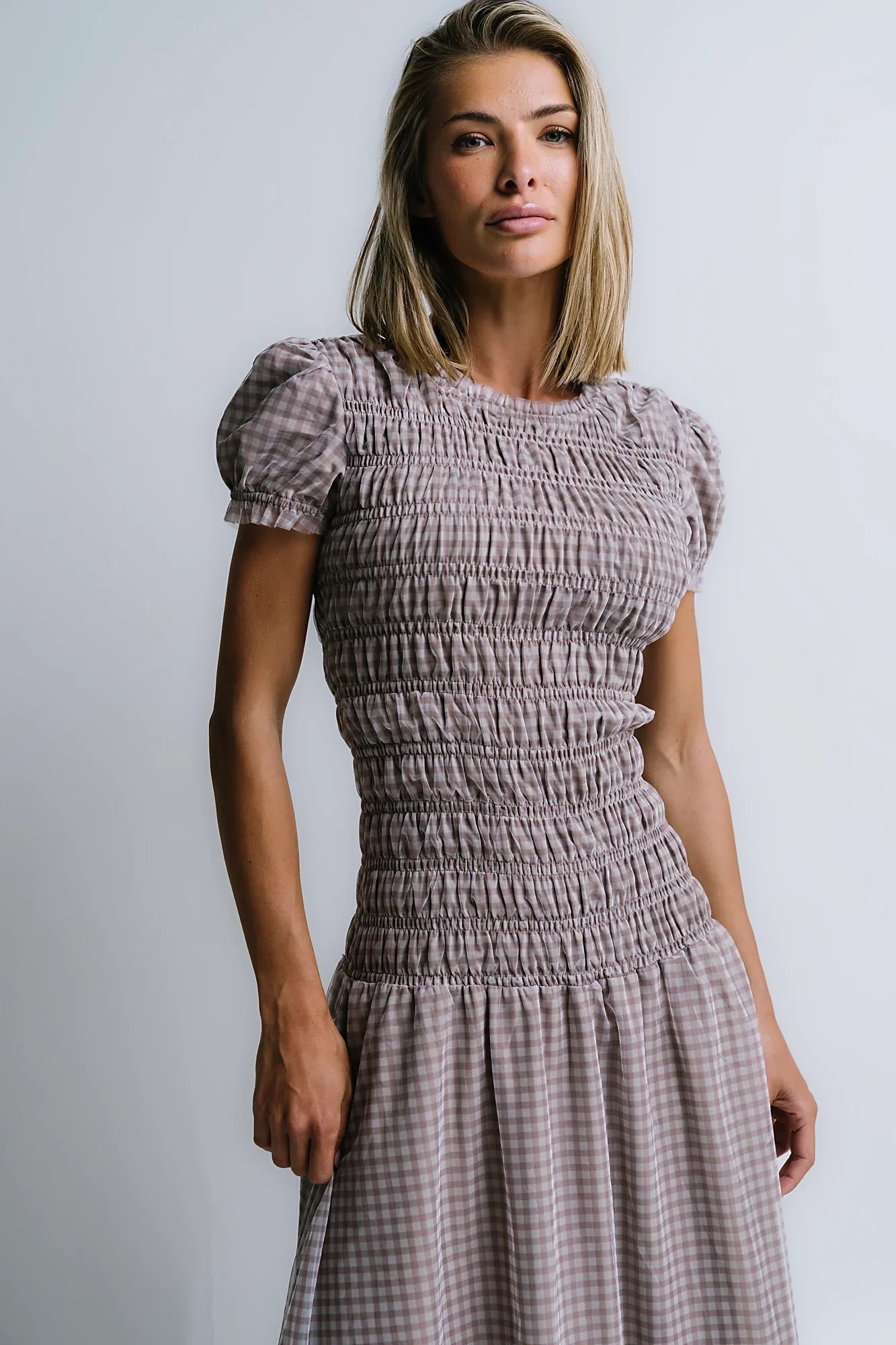Daisy Gingham Maxi Dress