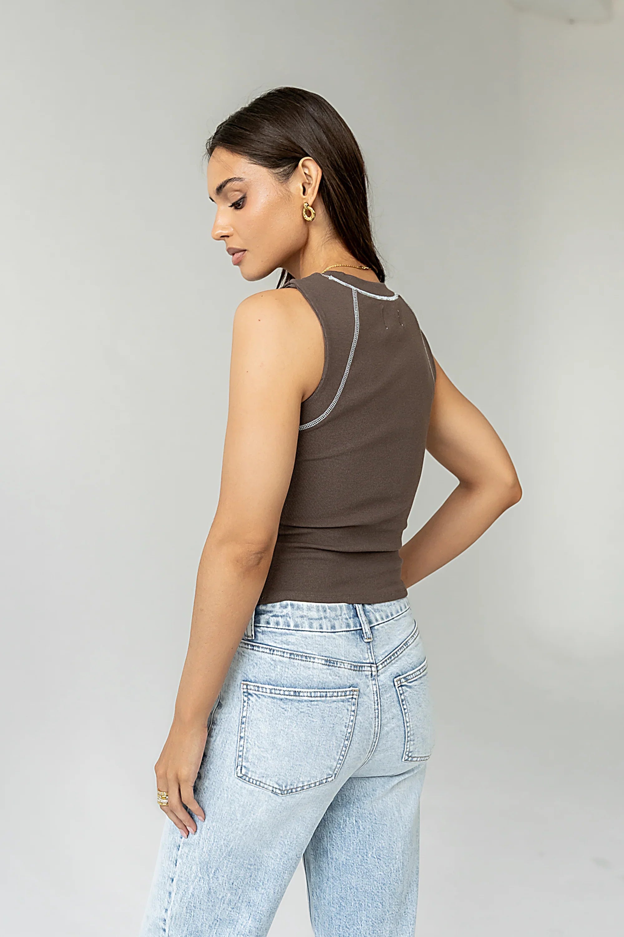 Emely Contrast Tank Top