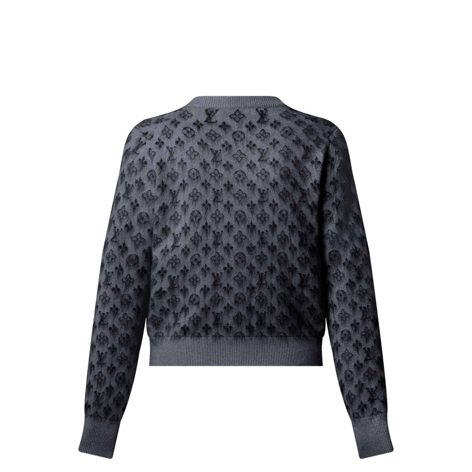 Louis Vuitton Brushed Monogram Cardigan Cashmere Alpaca #333137