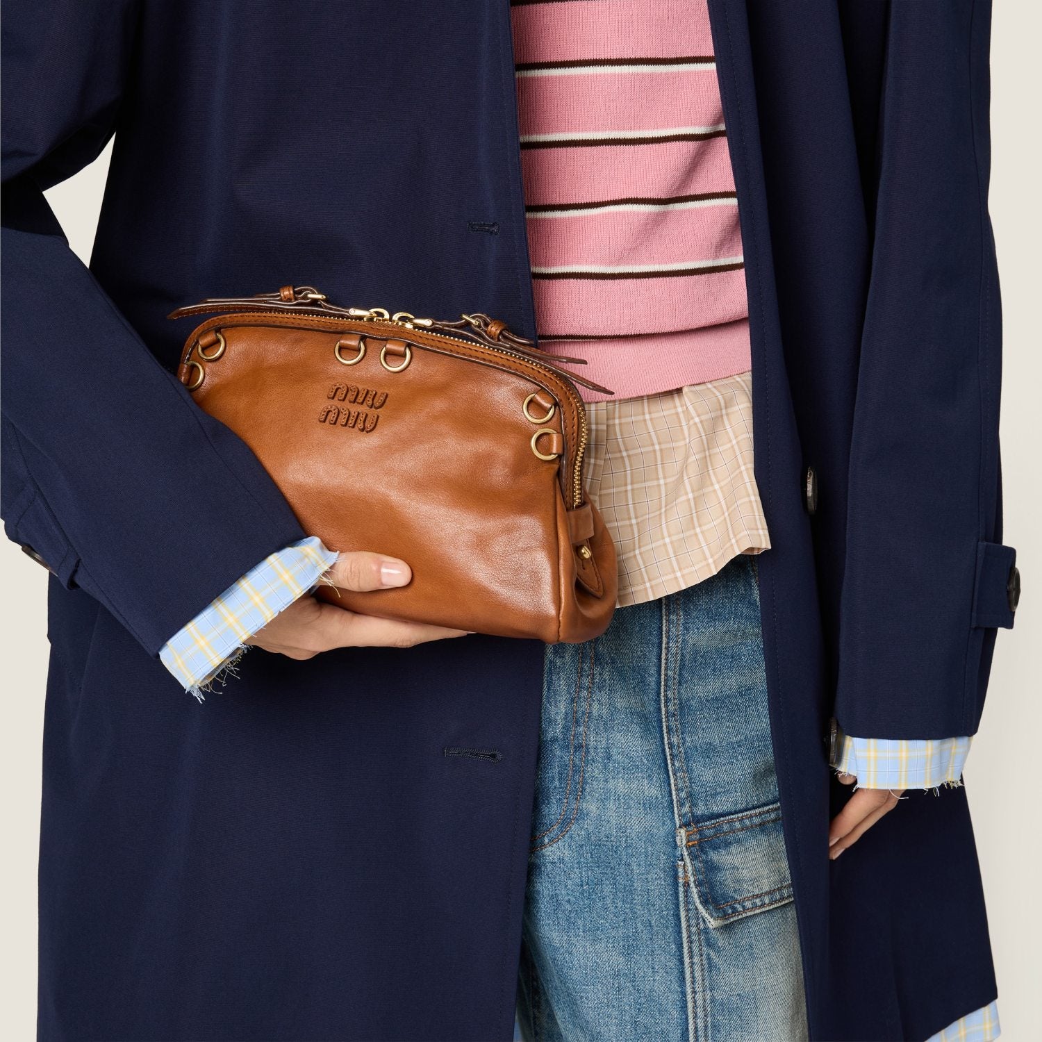 MiuMiu Caprice Leather Clutch #376359