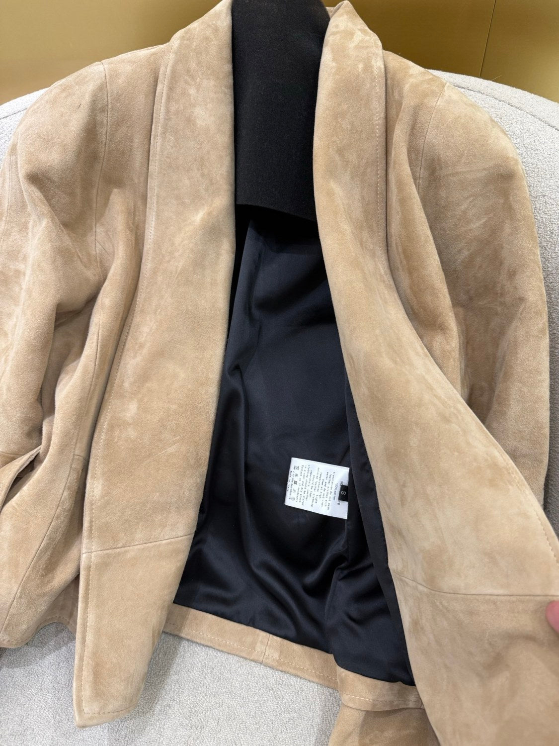 The Row Women's Fall/Winter Goat Suede Buckle-Free Waistcoat With Belt Solid-Color Casual Long Skirt Suit Set Ngvp #2531
