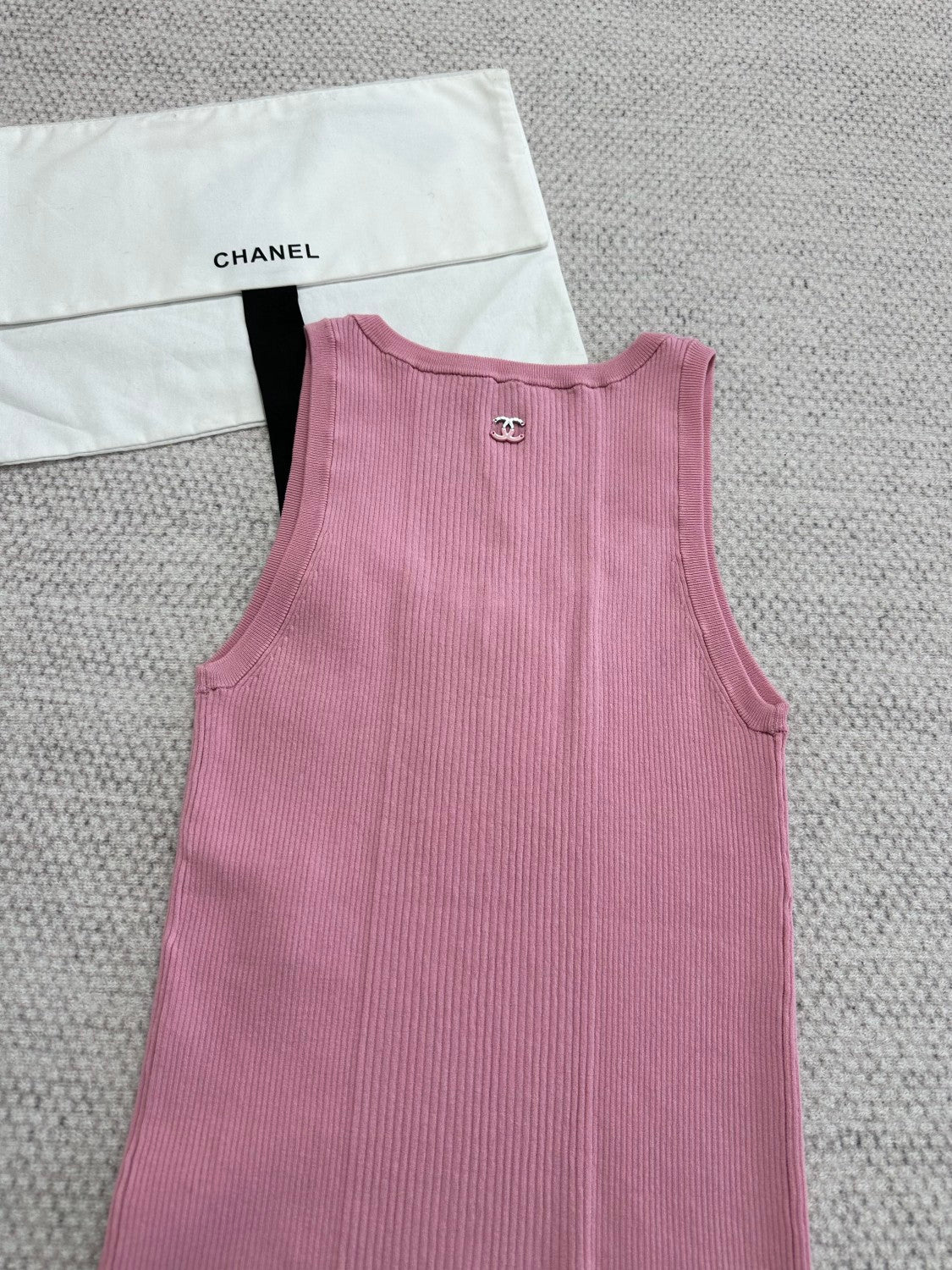Chanel Women's Summer Fashion Casual Crew Neck Sleeveless Combed Cotton Yarn Knit Tank Top Vest #78775