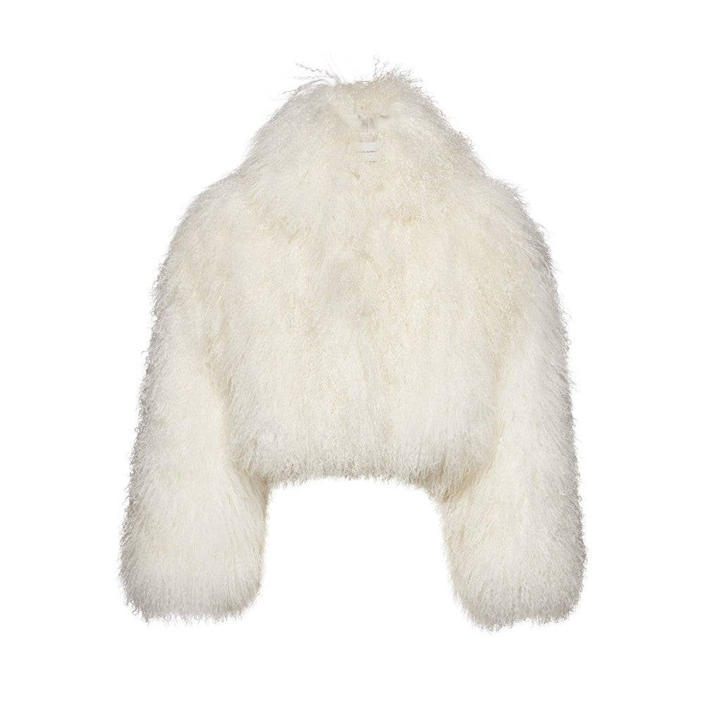 Beach Sheepskin Solid Color Fluffy Casual Long-Sleeved Fur #171746