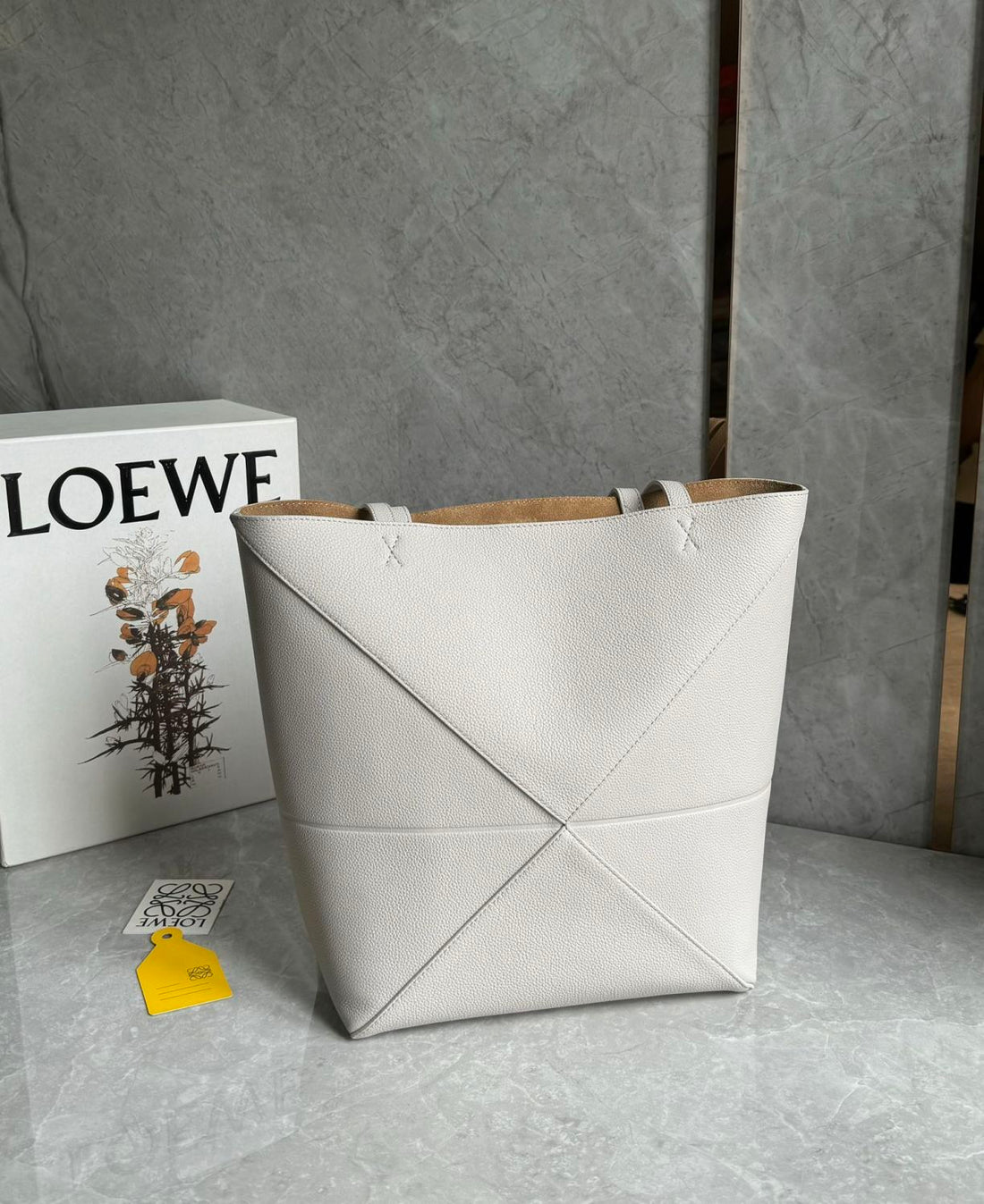 Loewe Puzzle Fold Women's Fashion Classic Solid Color Grained Nappa Calfskin Foldable Tote Bag Bags A779G50X89-1769 #78732