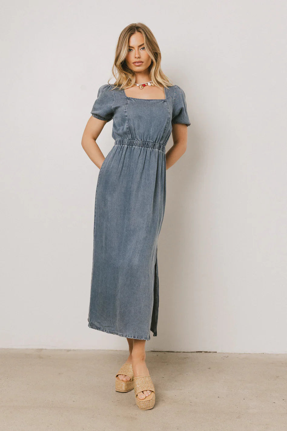 Gael Denim Maxi Dress