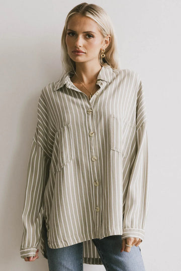 Ezti Striped Button Up
