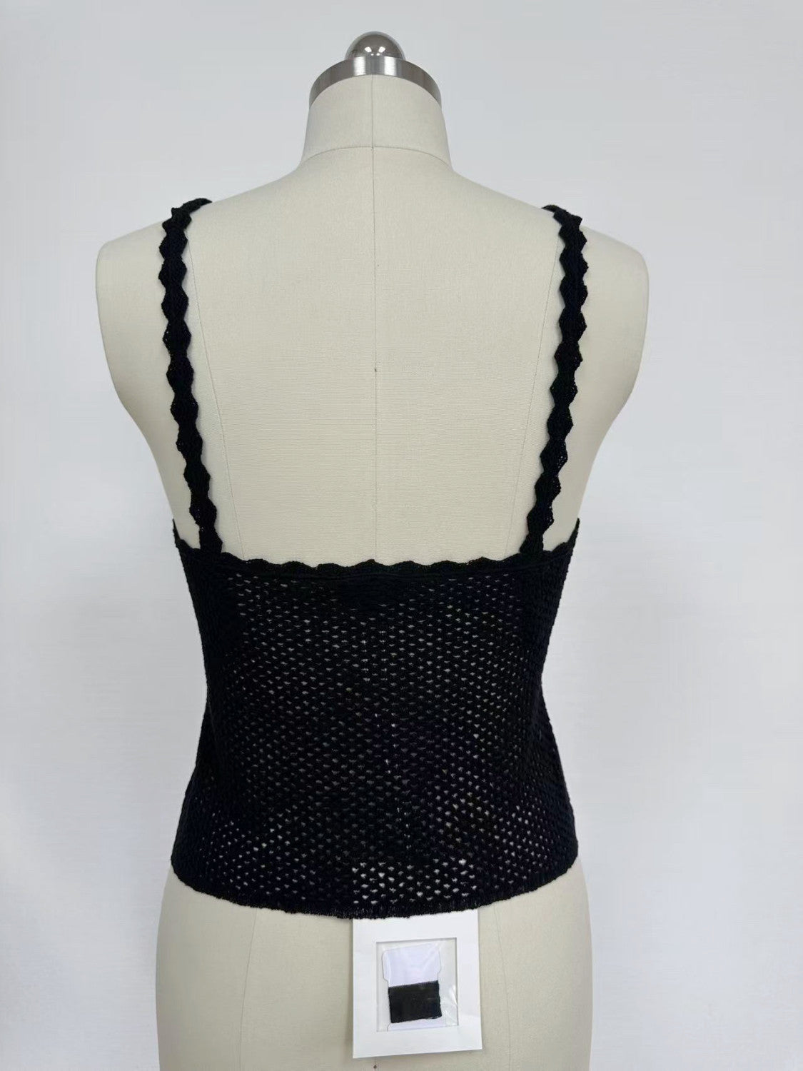 Chanel Women's Summer Fashion Casual Solid-Color Round Neck Breathable Lace Trim Tank Top Vest #78515