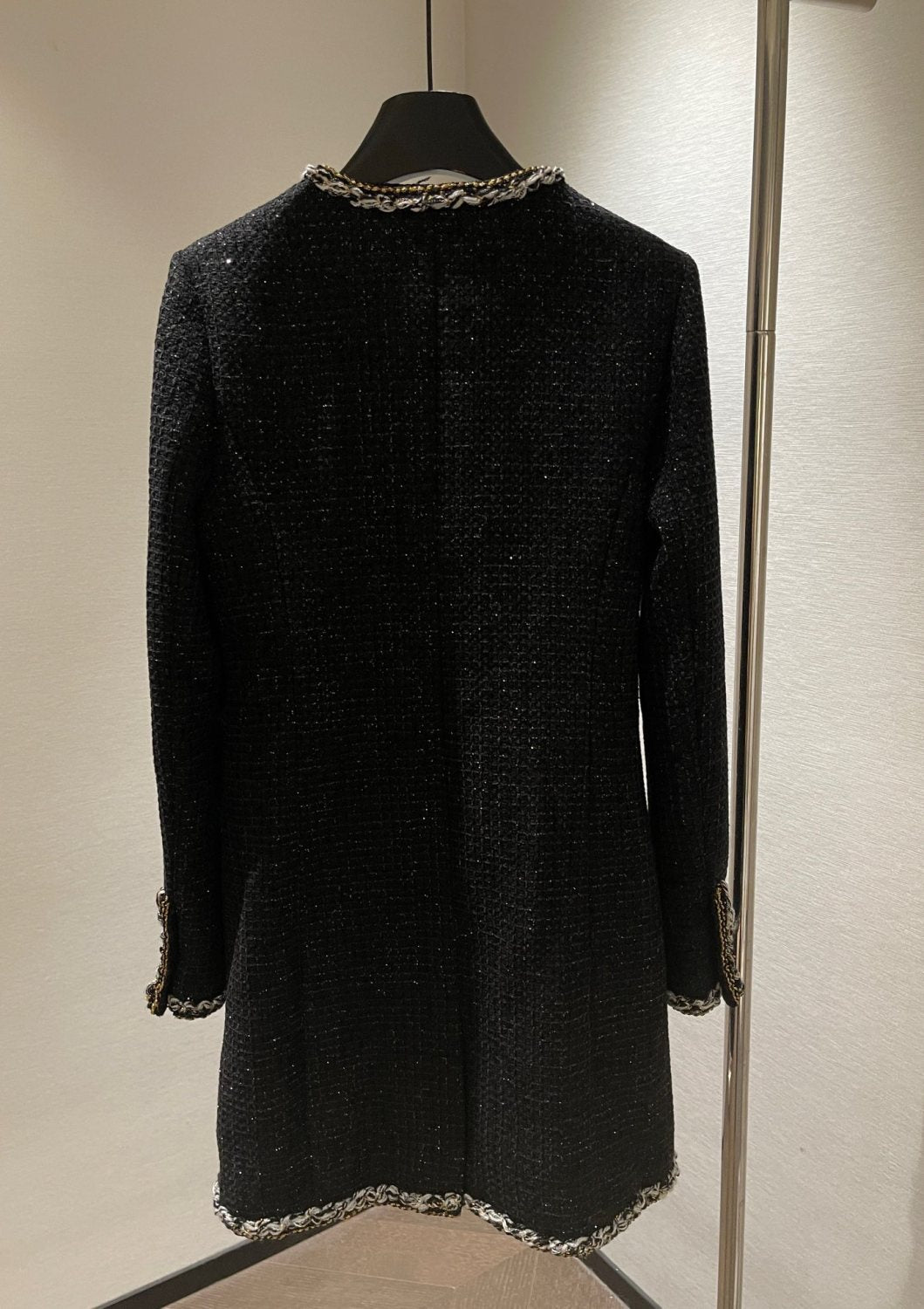 Chanel Four-pocket Long Coat in Fine Shiny Tweed #334124