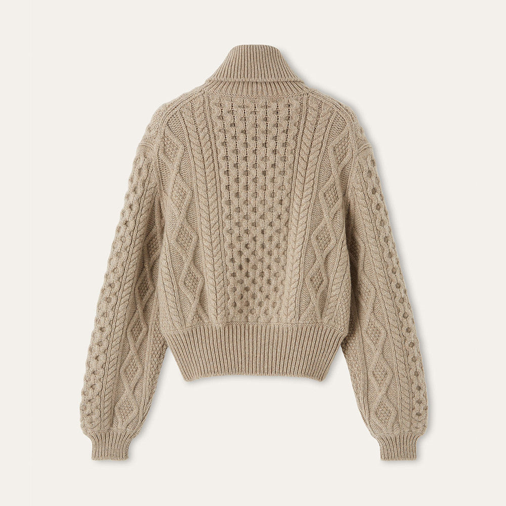 Loro Piana Eyre Cardigan Baby Cashmere Praline BrownMelange #336655