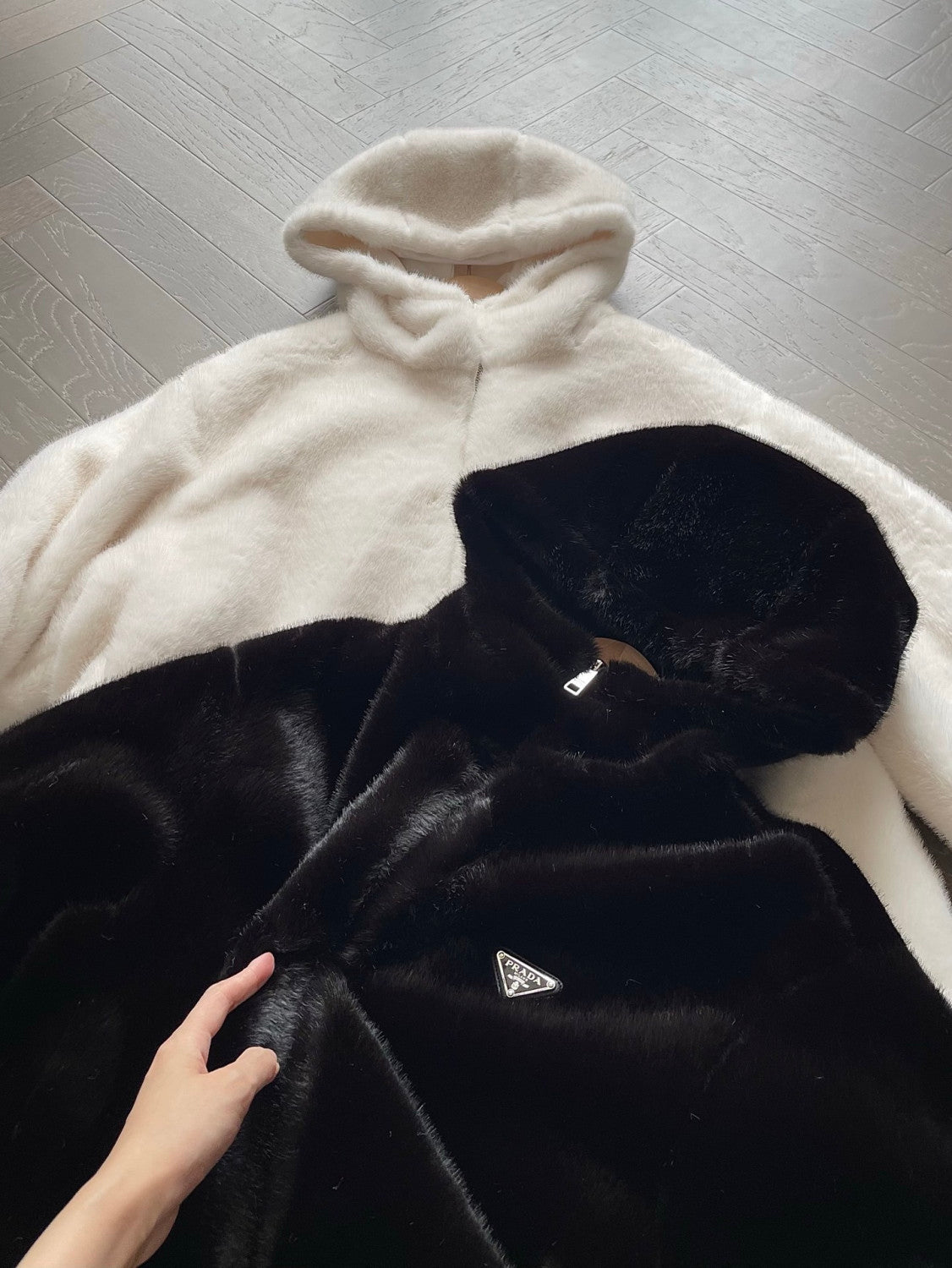 Prada White Reversible Aspen Jacket #336216