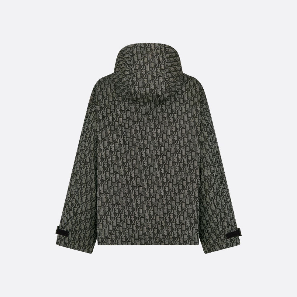 Dior Women's Spring/Fall Fashion Casual Hooded Zipper Jacket with Oblique Print Jacquard Casual Skirt Skirt Set #78938