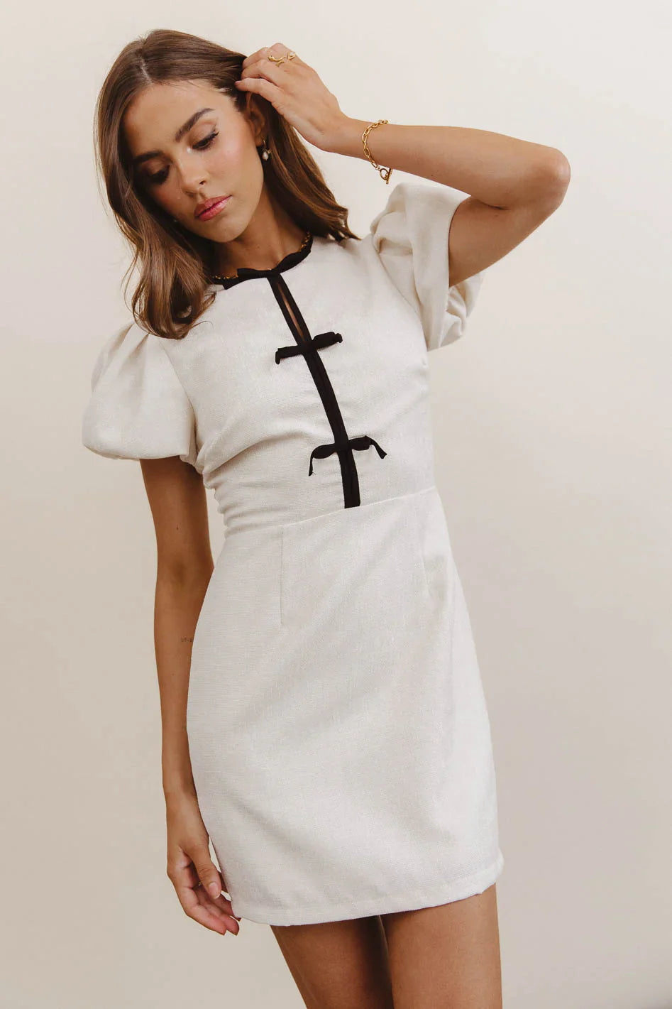 Laura Bow Mini Dress