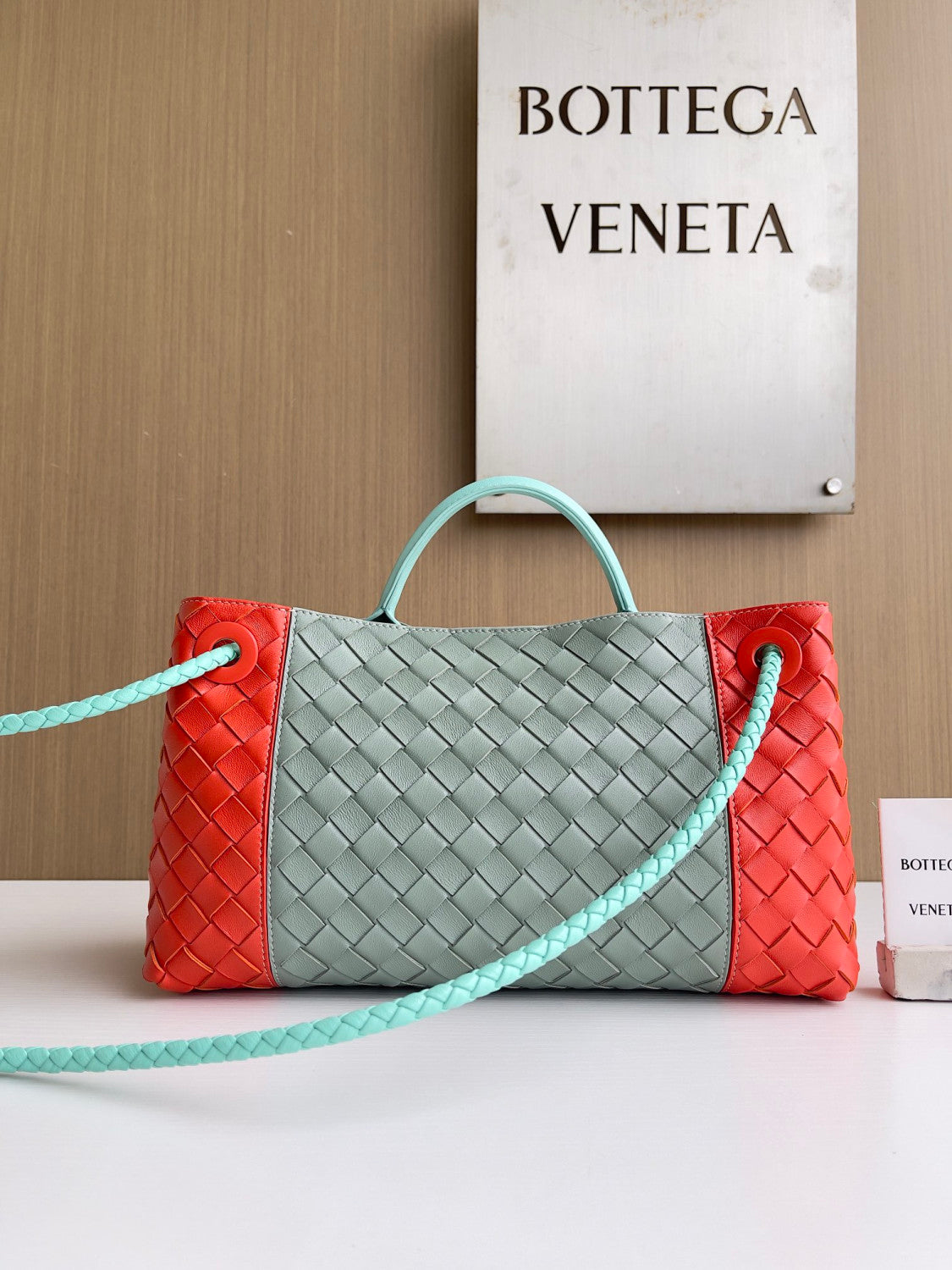Bottega Veneta East-West Andiamo Chain Top-Handle Bag #329590