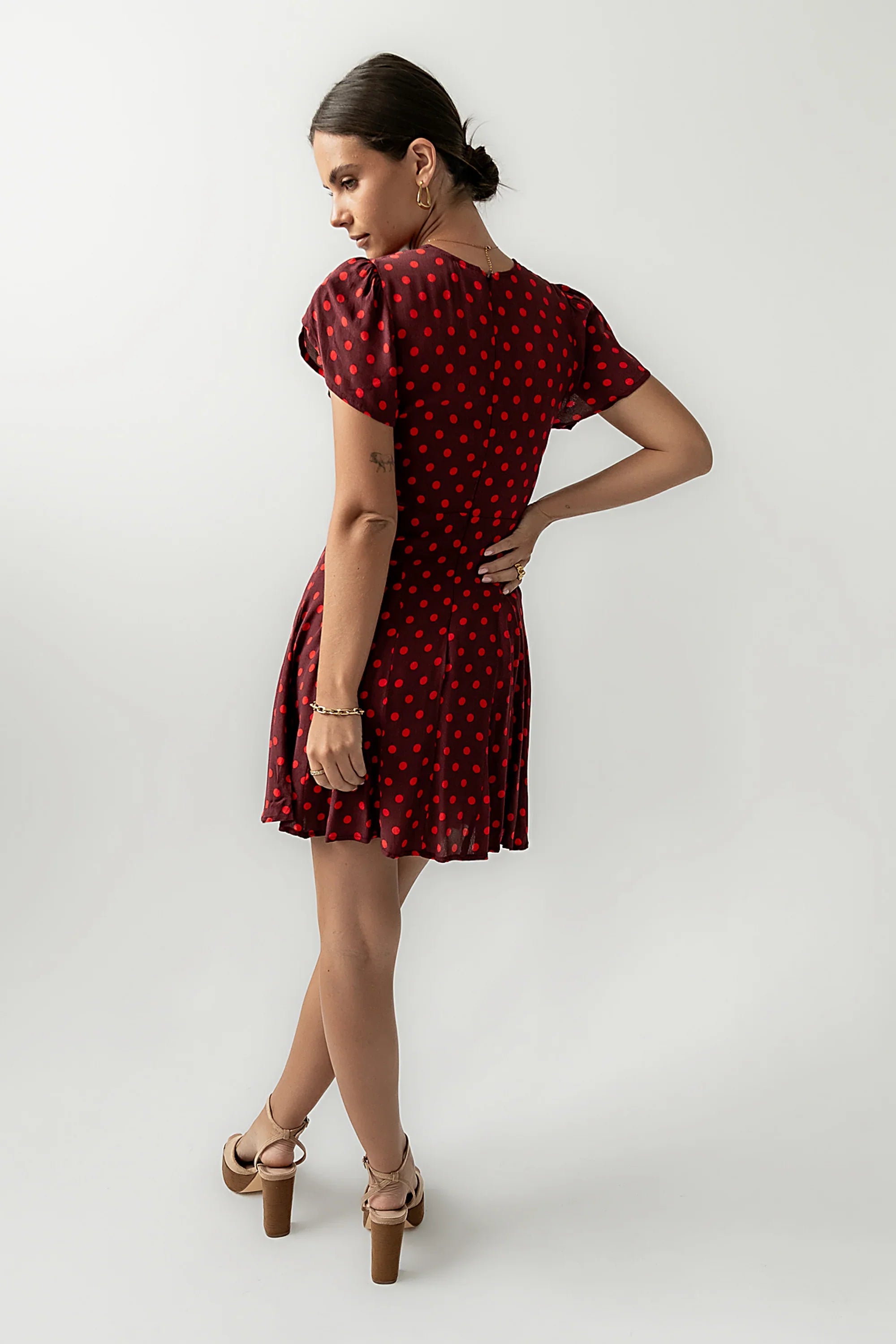 Brandy Polka Dot Mini Dress